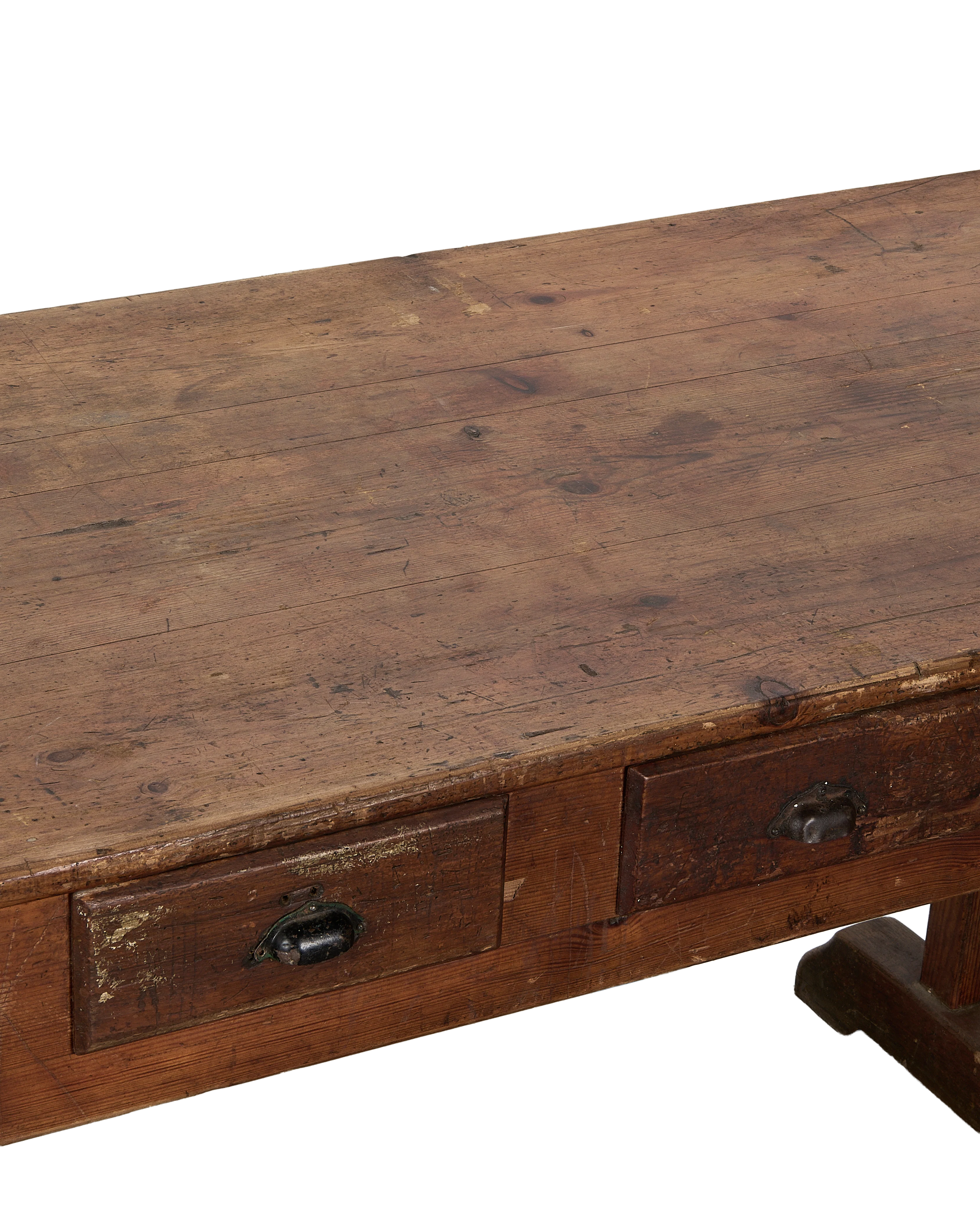 6 Drawer Farm Table - Image 4