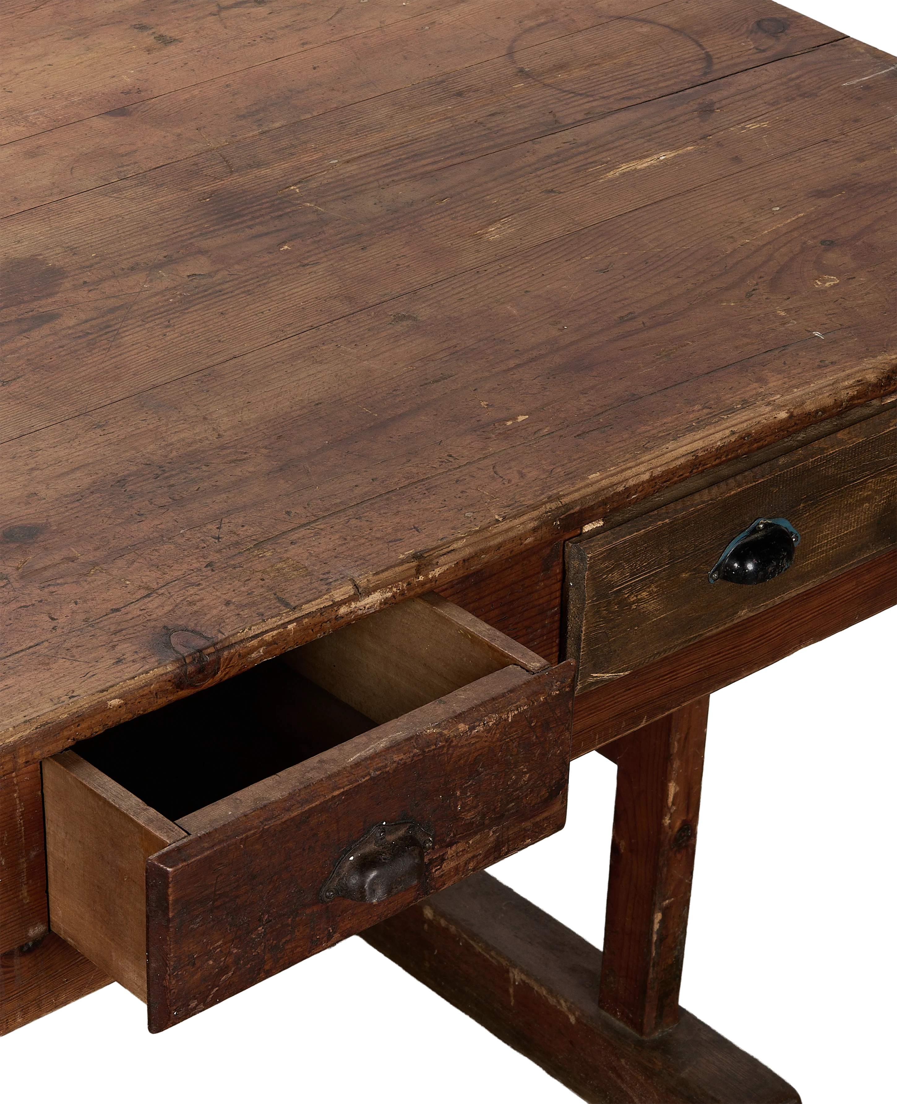 6 Drawer Farm Table - Image 5
