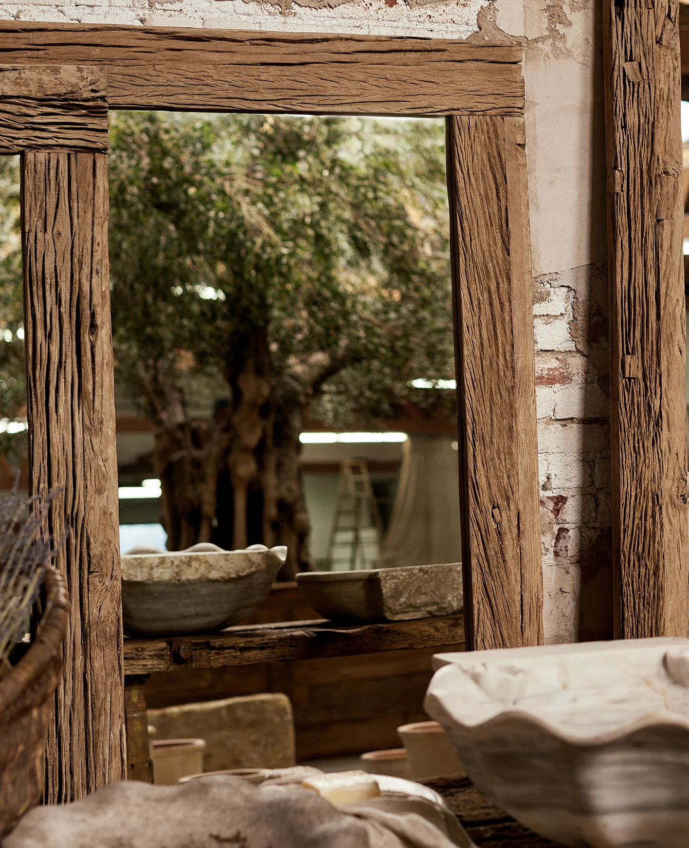 Acacia Mirror - Bleached - Image 3