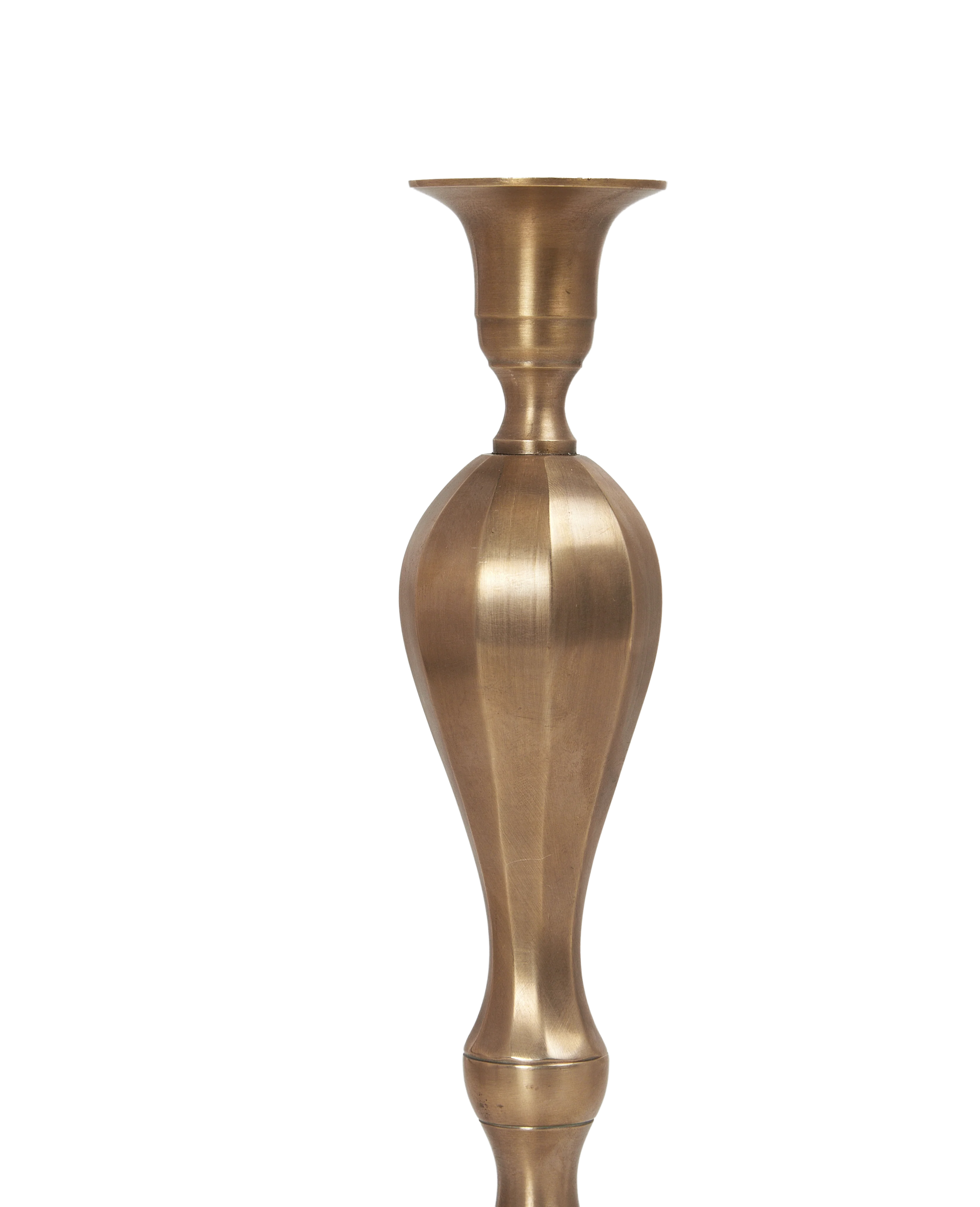 Ambiance Brass Taper Candlestick - Trois - Image 4