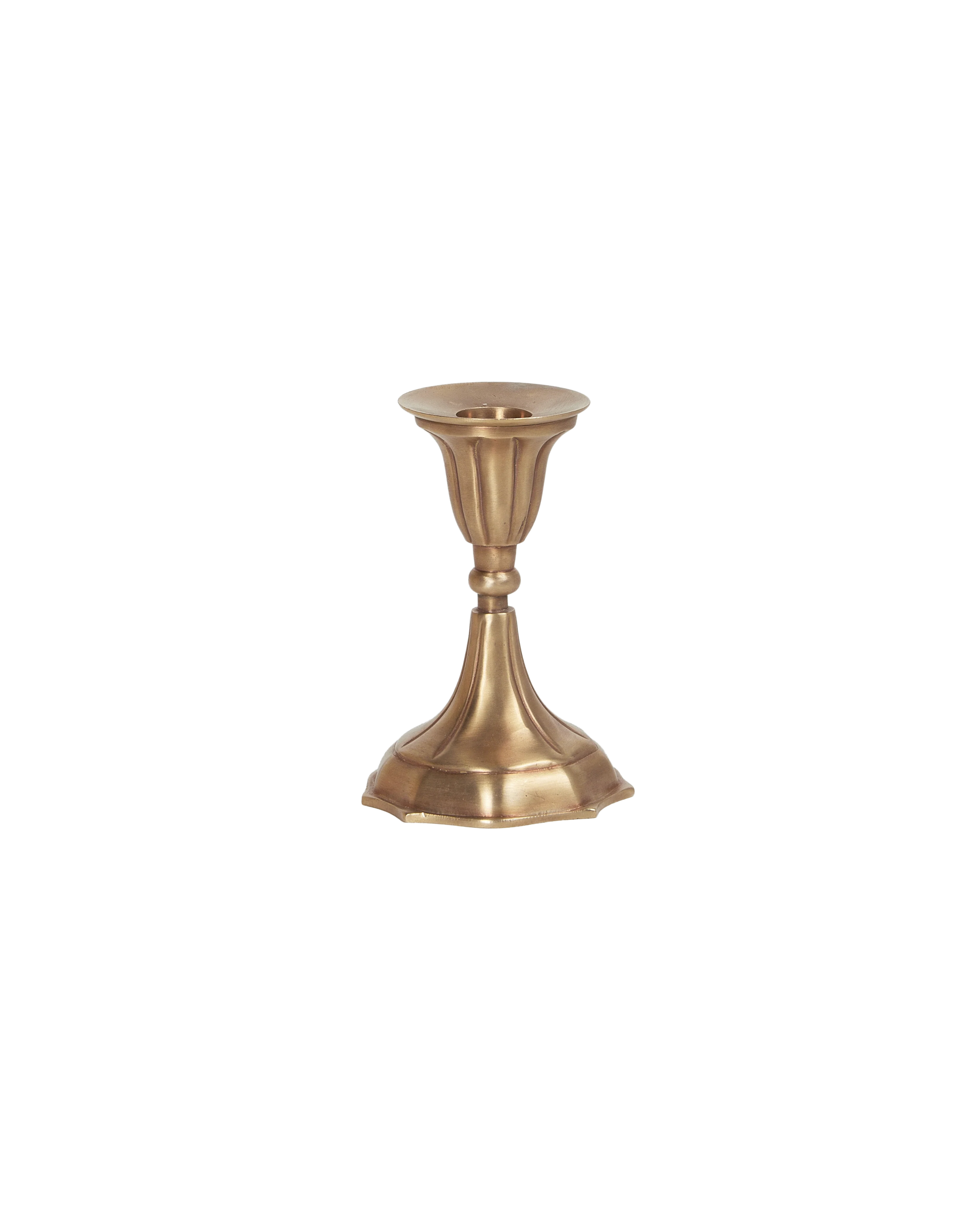 Ambiance Brass Taper Candlestick - Un - Image 2