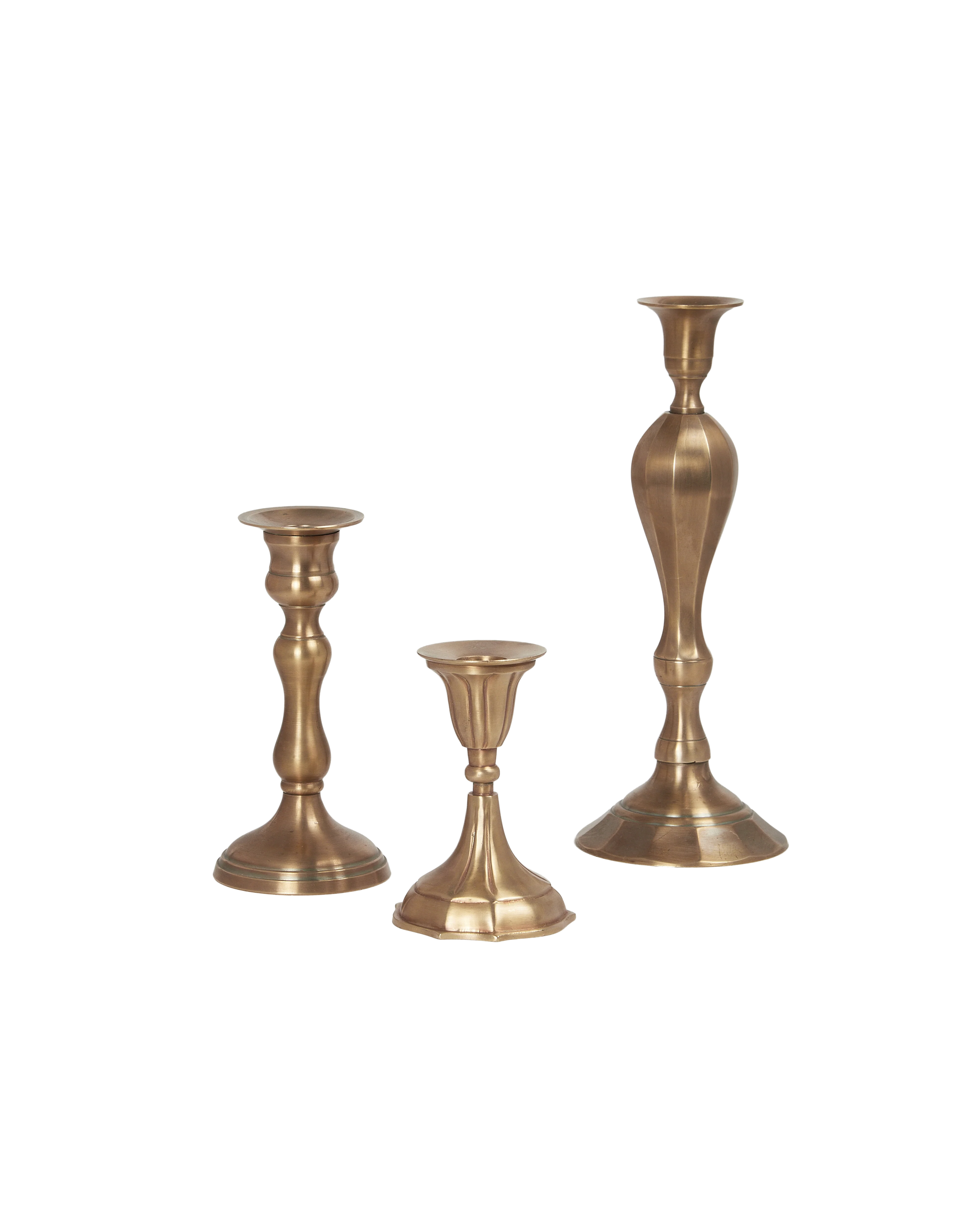 Ambiance Brass Taper Candlestick - Un - Image 6