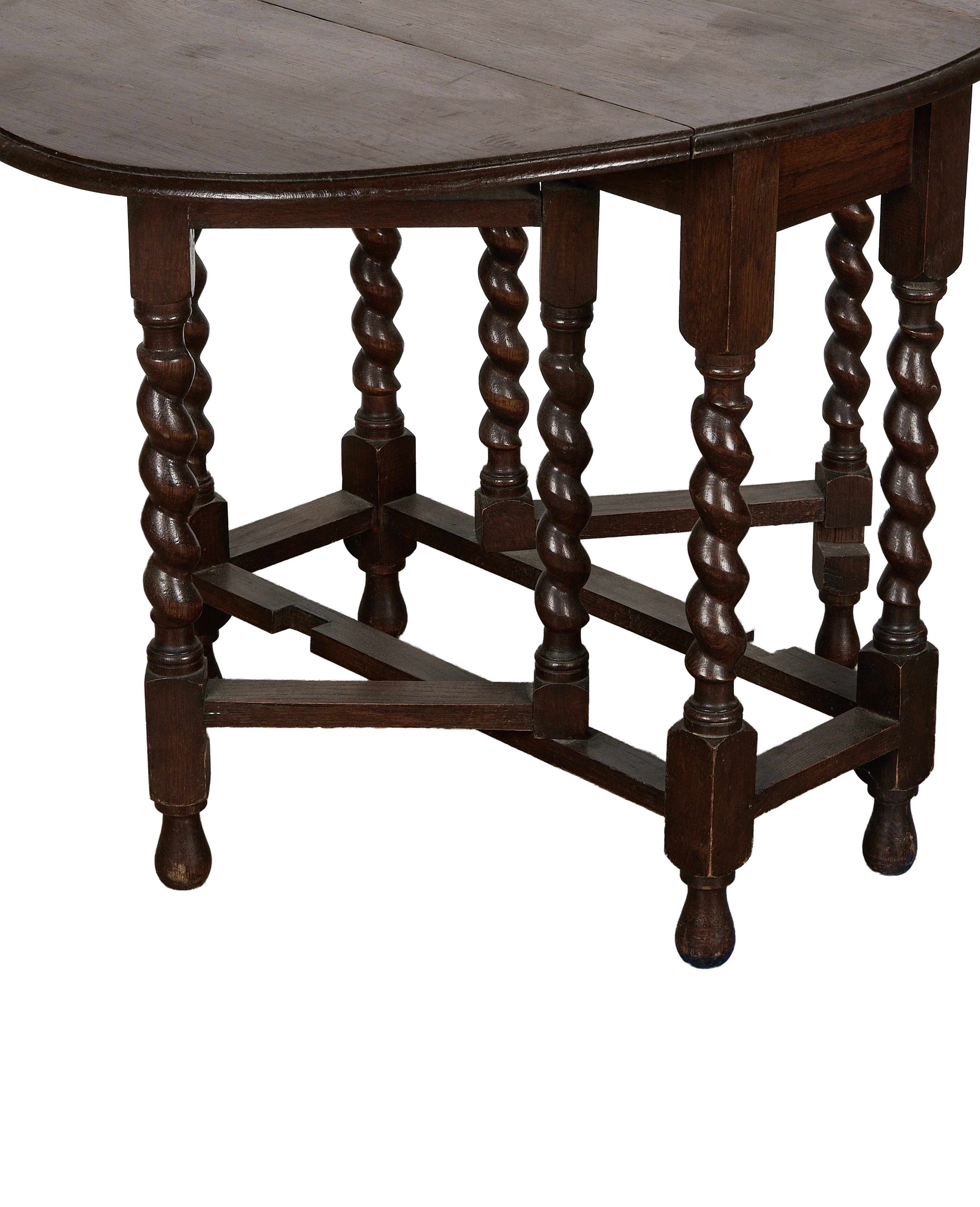 Barley Twist Drop Leaf Table - Image 4
