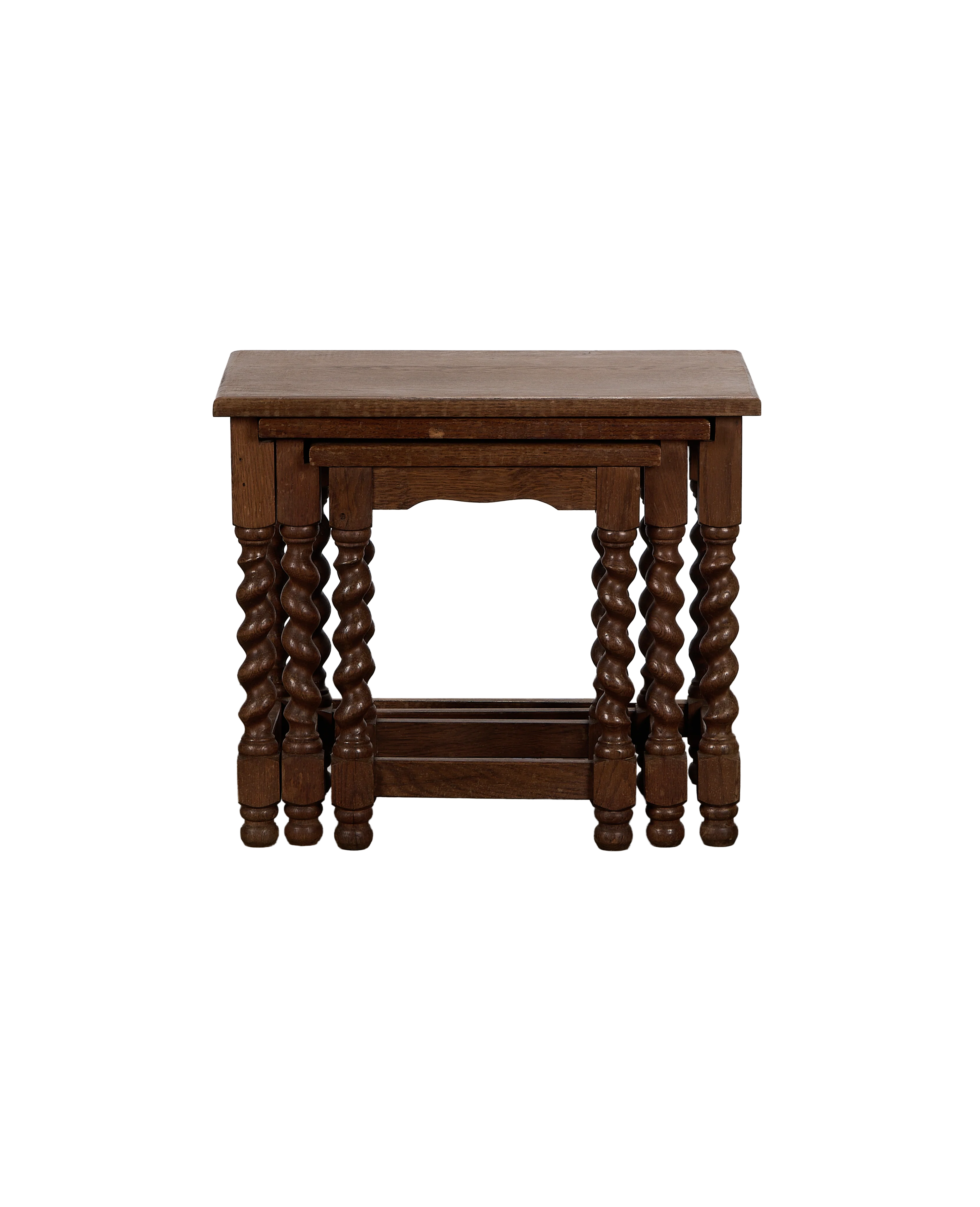 Barley Twist Nesting Tables - Set of 3 - Image 4