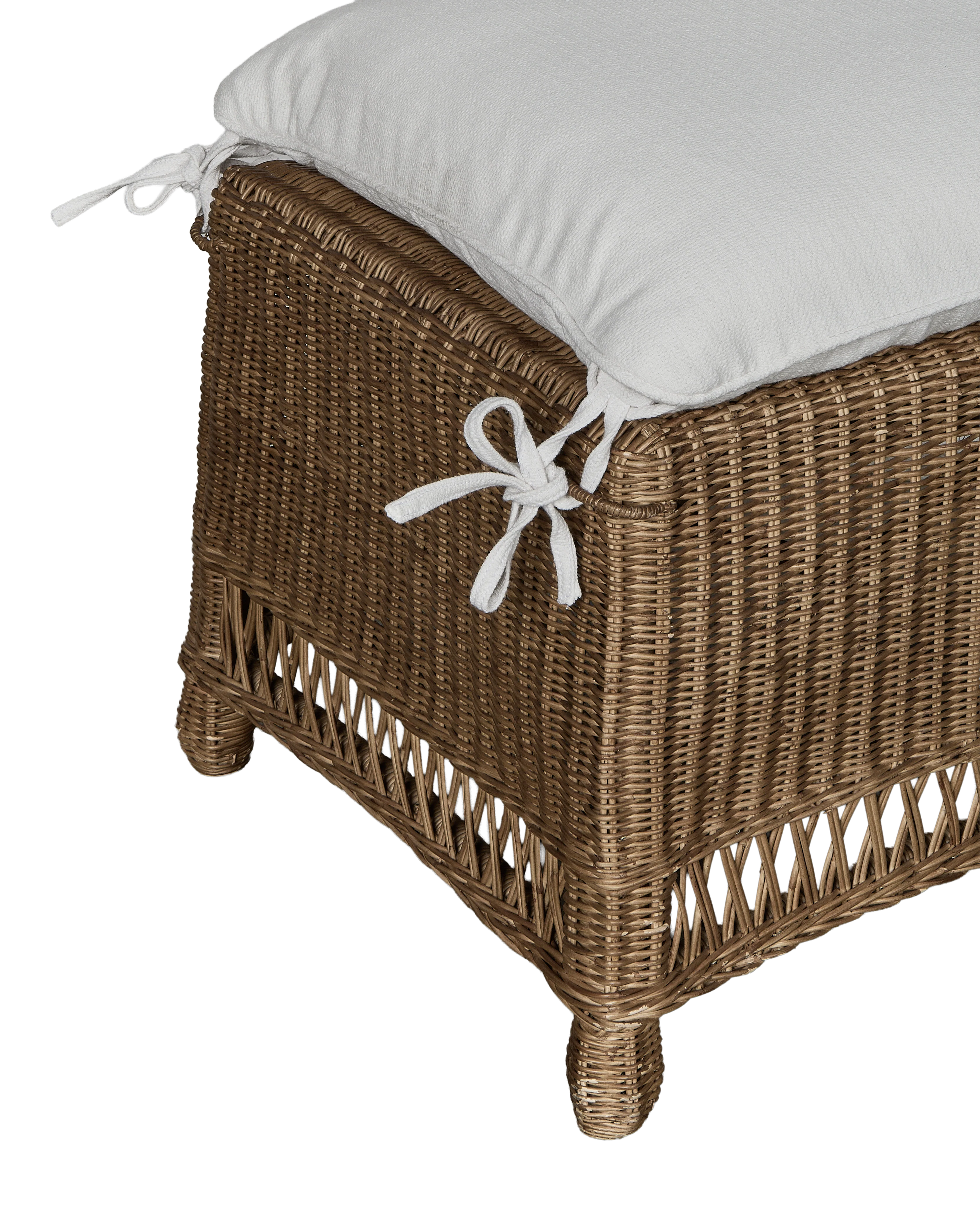 Boxwood Rattan Bench - Shell - Image 2
