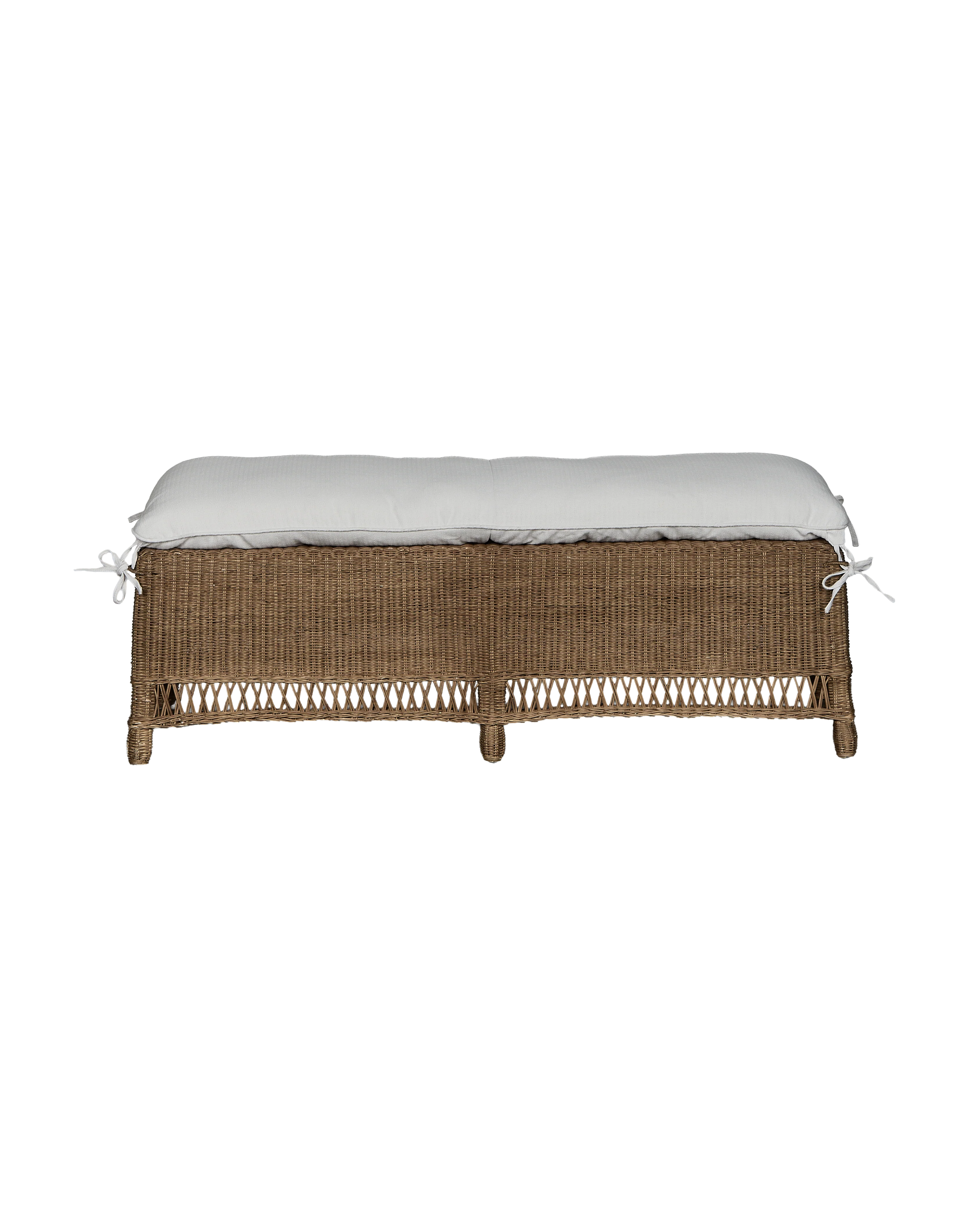 Boxwood Rattan Bench - Shell - Image 4