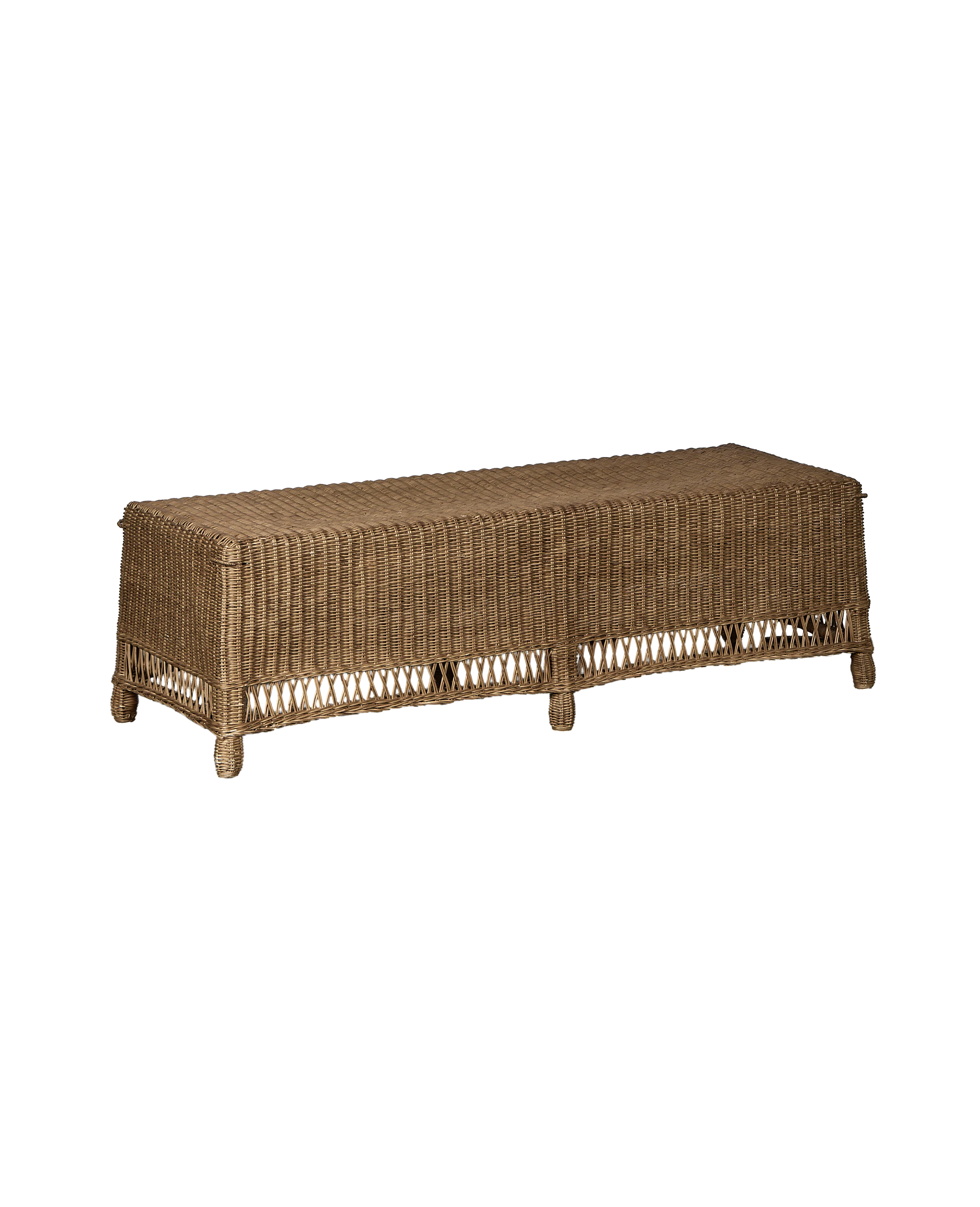 Boxwood Rattan Bench - Shell - Image 5
