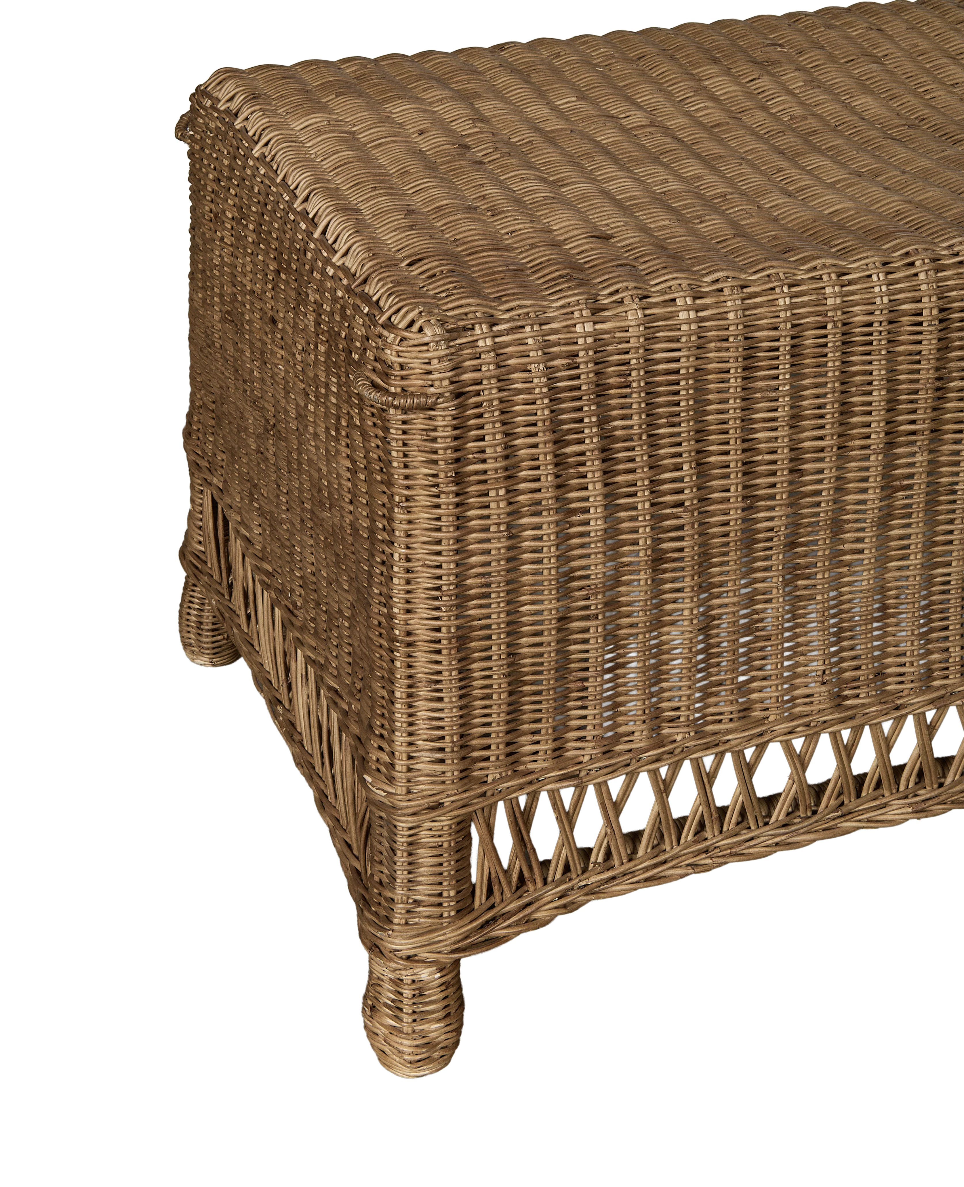 Boxwood Rattan Bench - Shell - Image 6