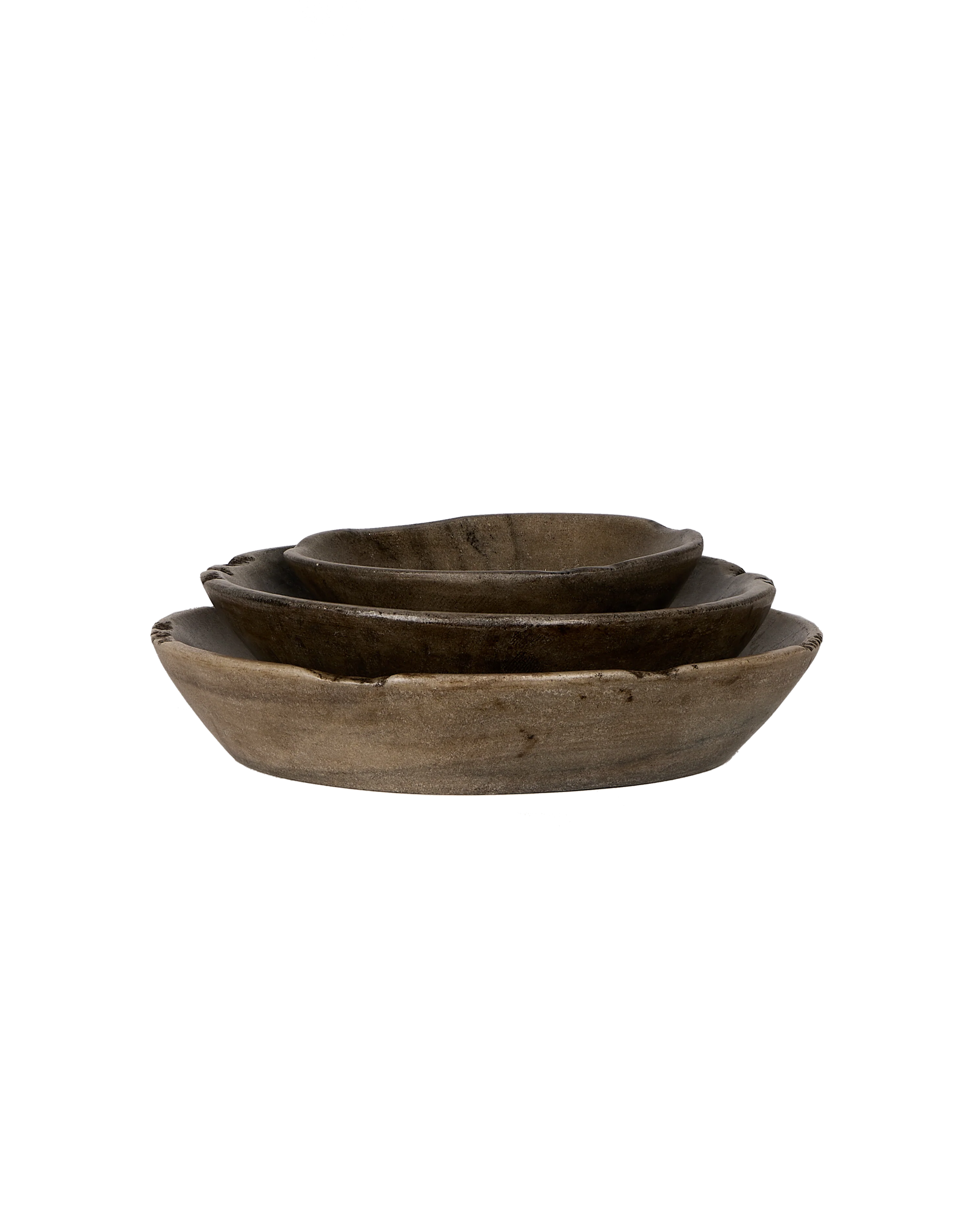 Carved Marble Bowl - Gray - Image 3