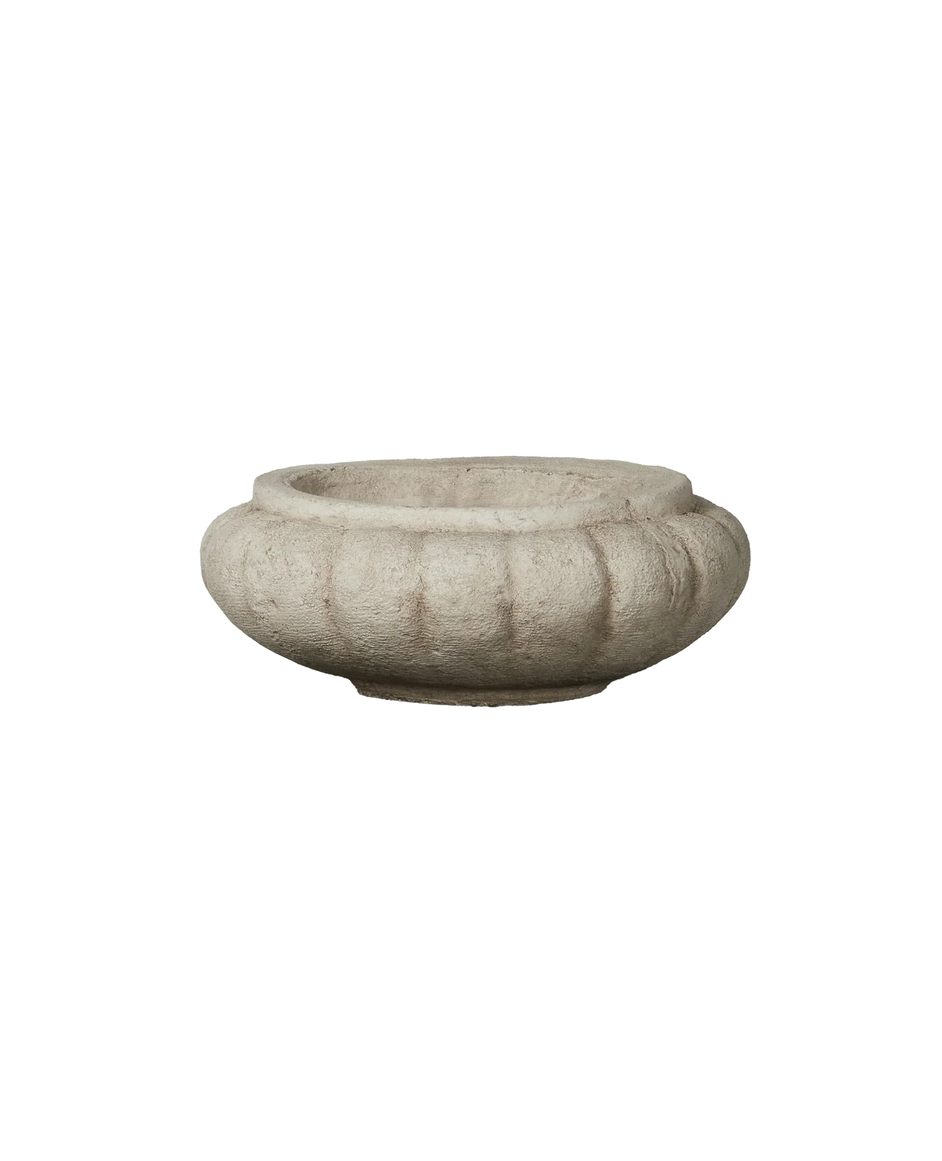 Cast Fluted Oval Planter