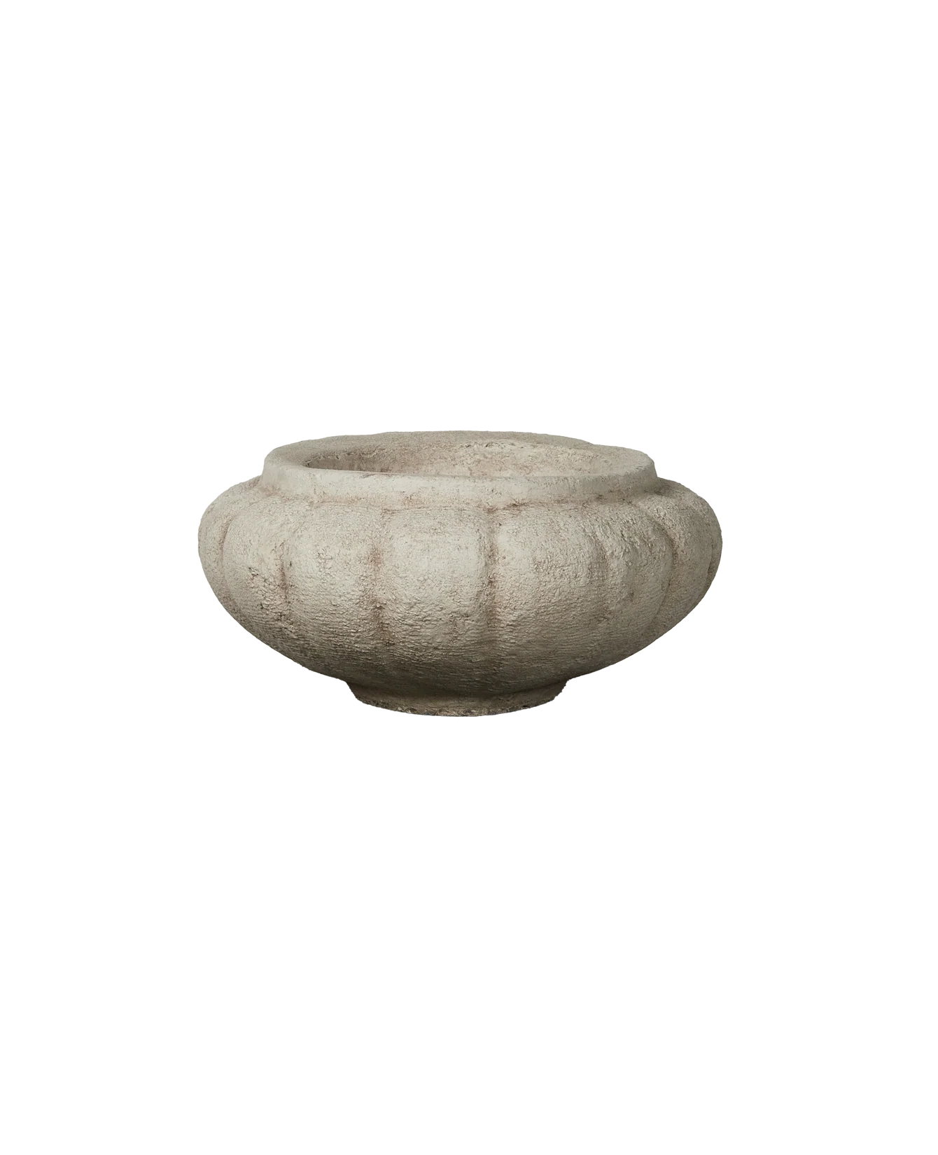Cast Fluted Oval Planter - Image 2
