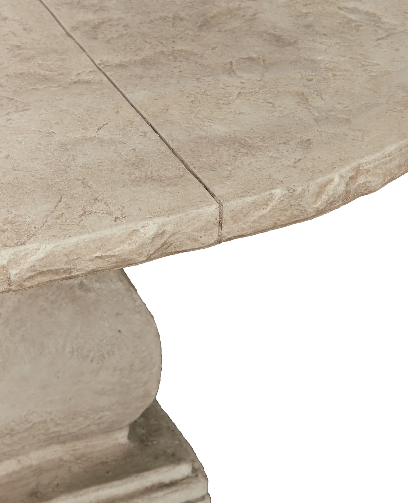 Cast Oval Dining Table - Hewn Edge - Image 4