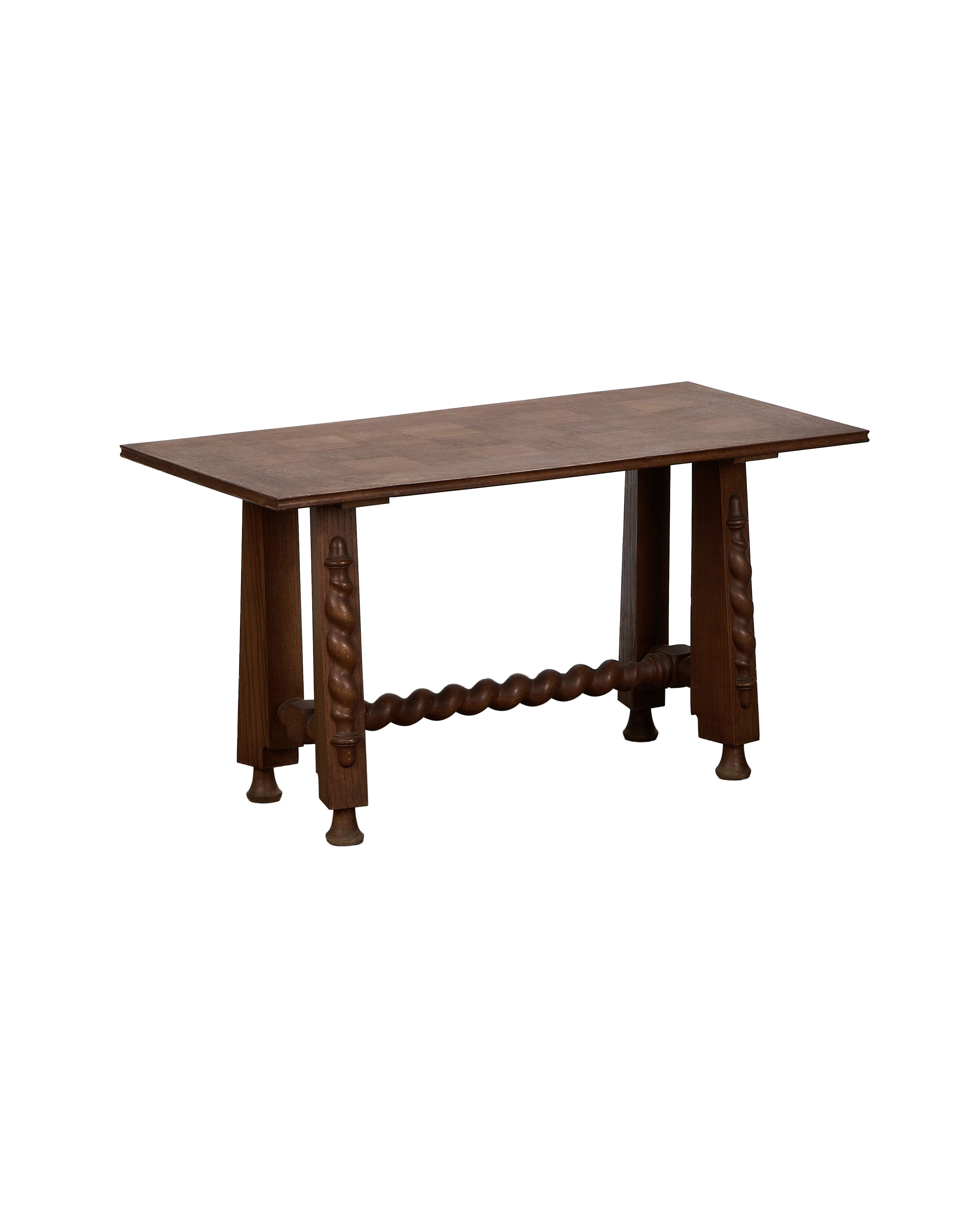 Checkered Barley Twist Coffee Table