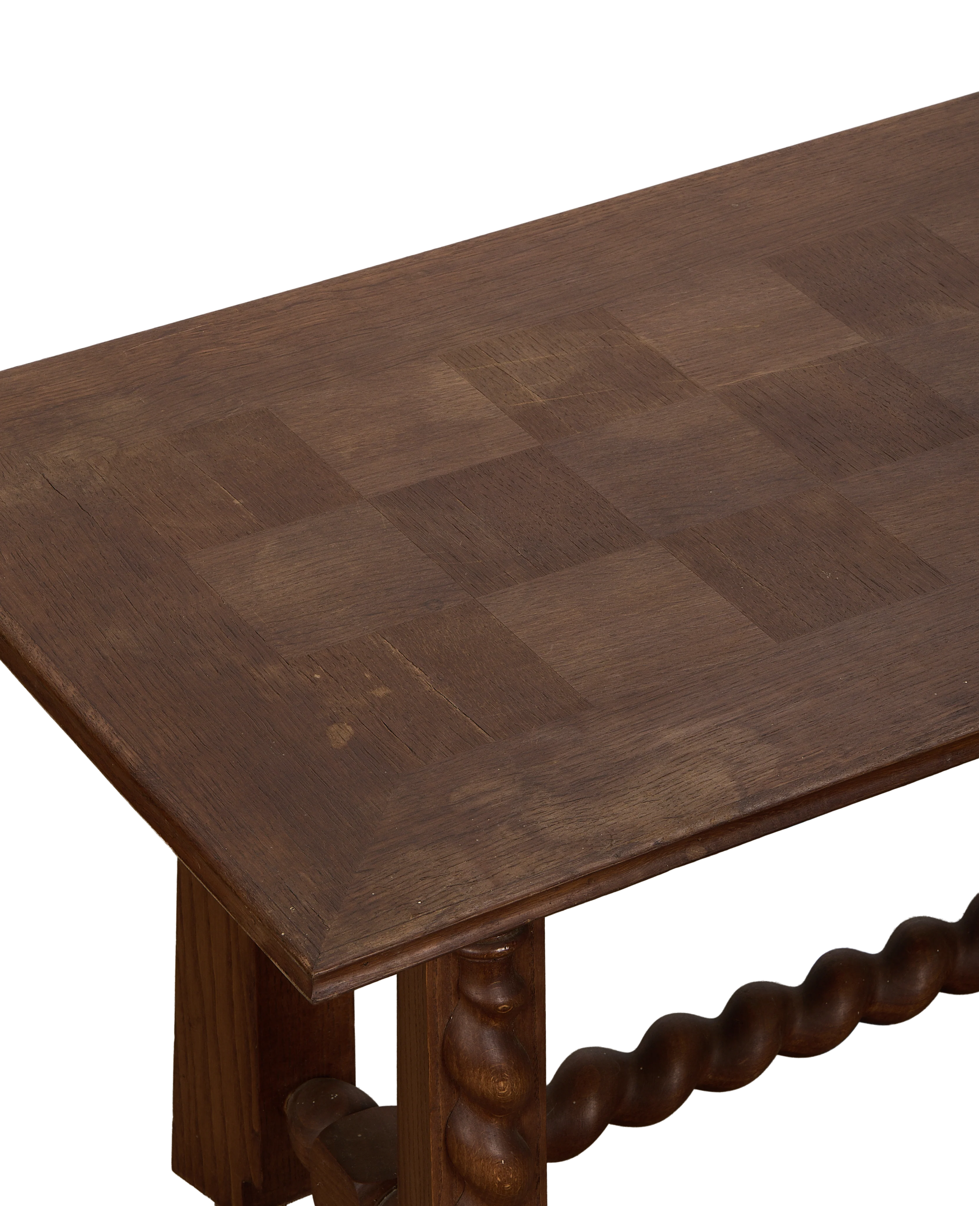 Checkered Barley Twist Coffee Table - Image 4