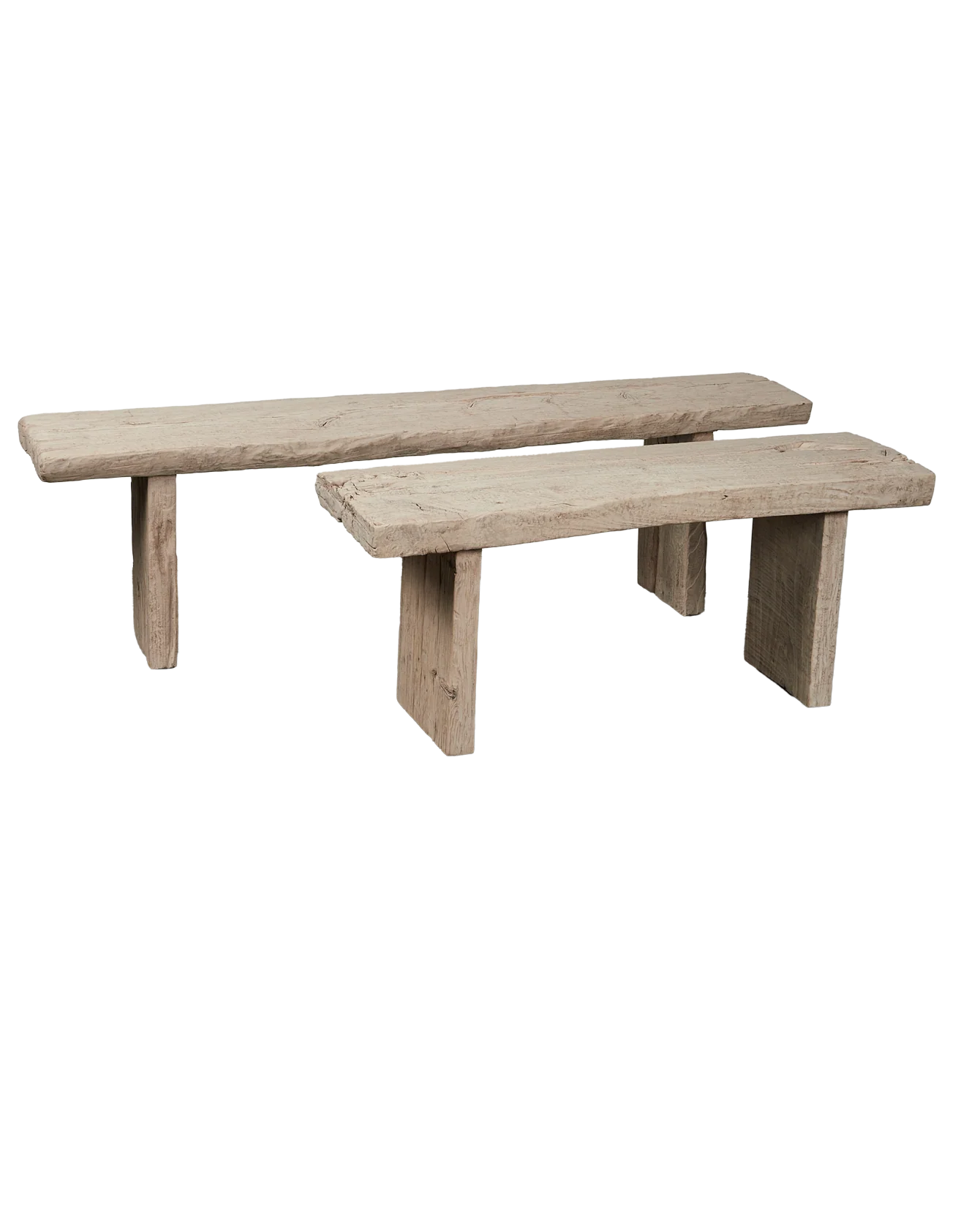 Chunky Elm Bench - Bleached - Image 3