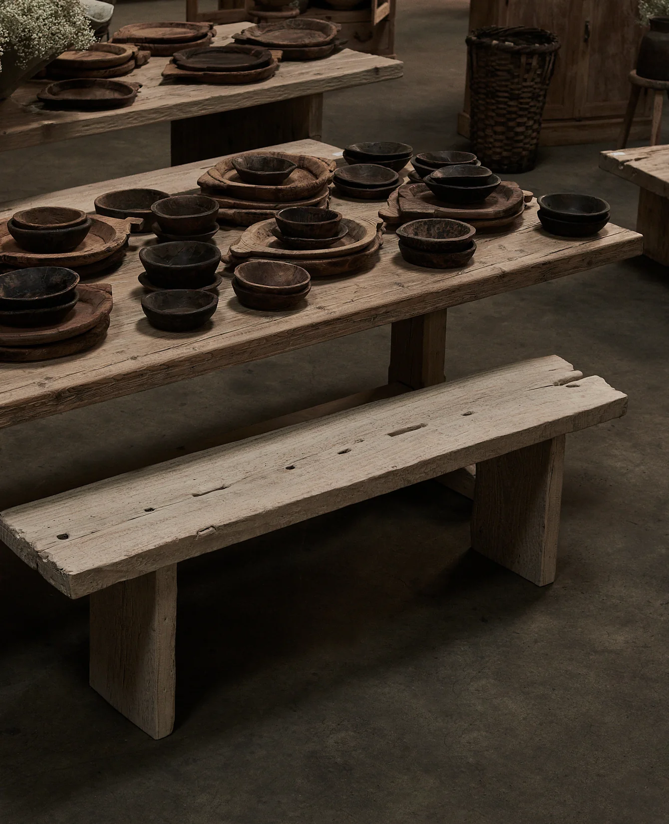 Chunky Elm Bench - Bleached - Image 4