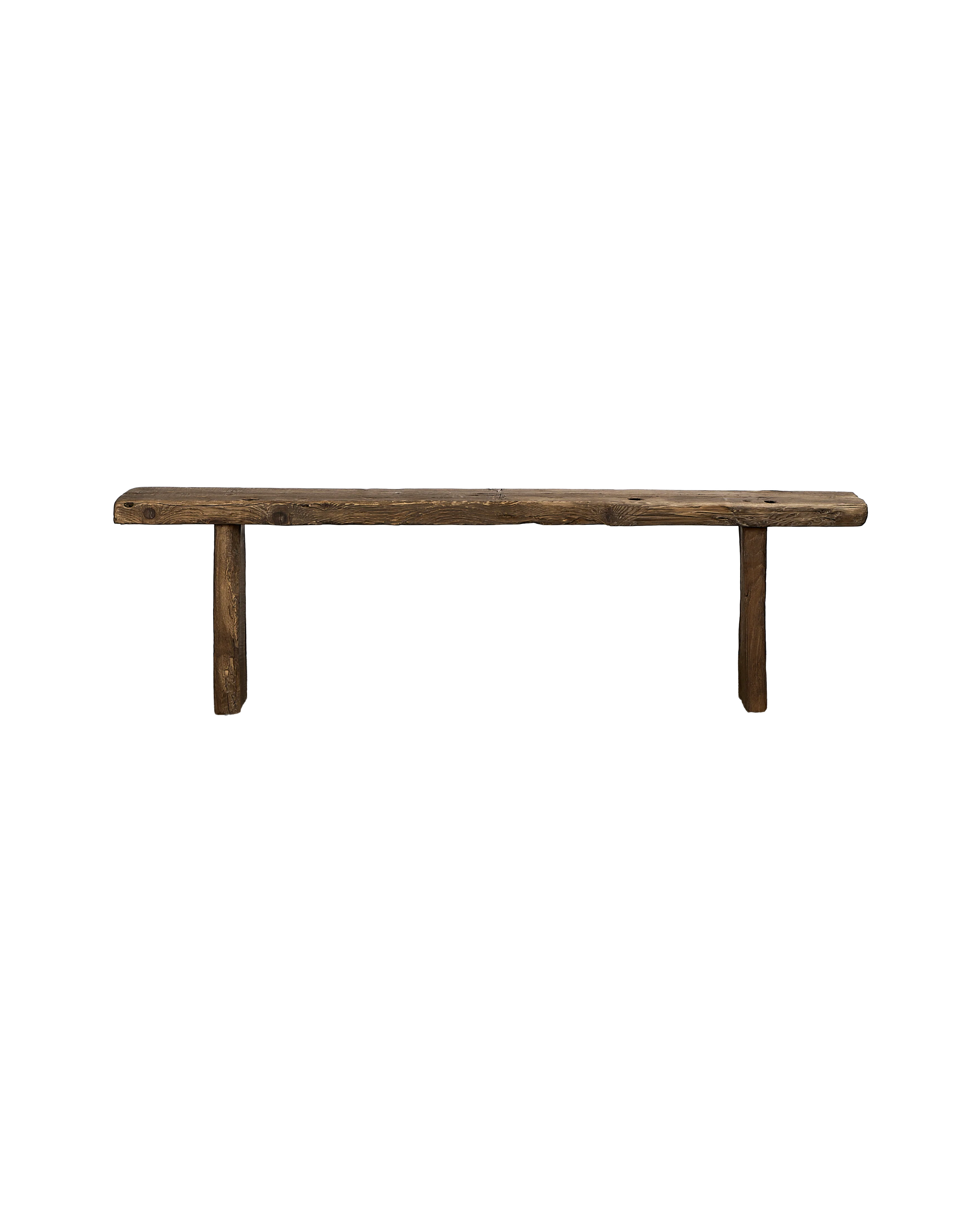 Chunky Elm Bench - Natural - Image 3