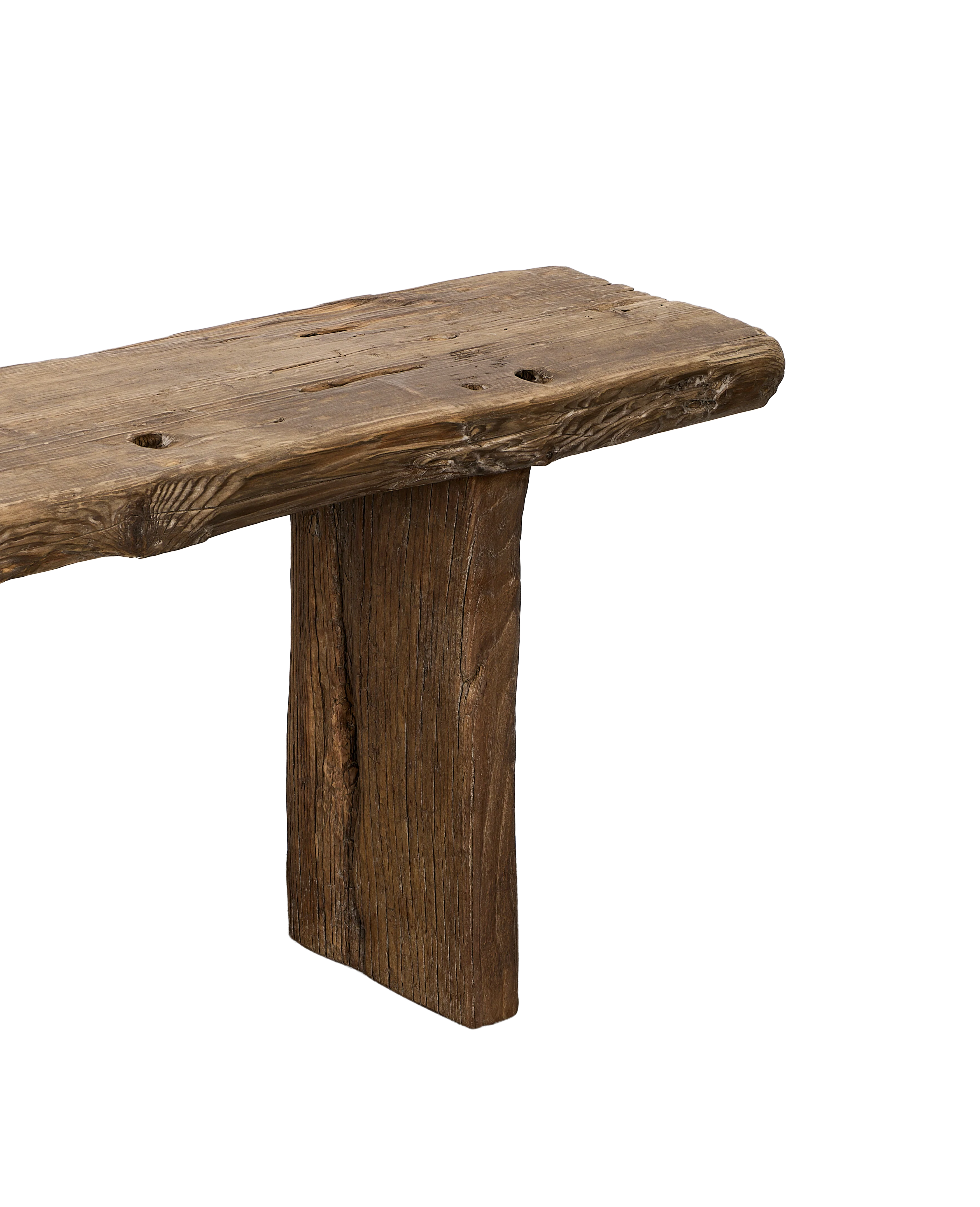 Chunky Elm Bench - Natural - Image 5