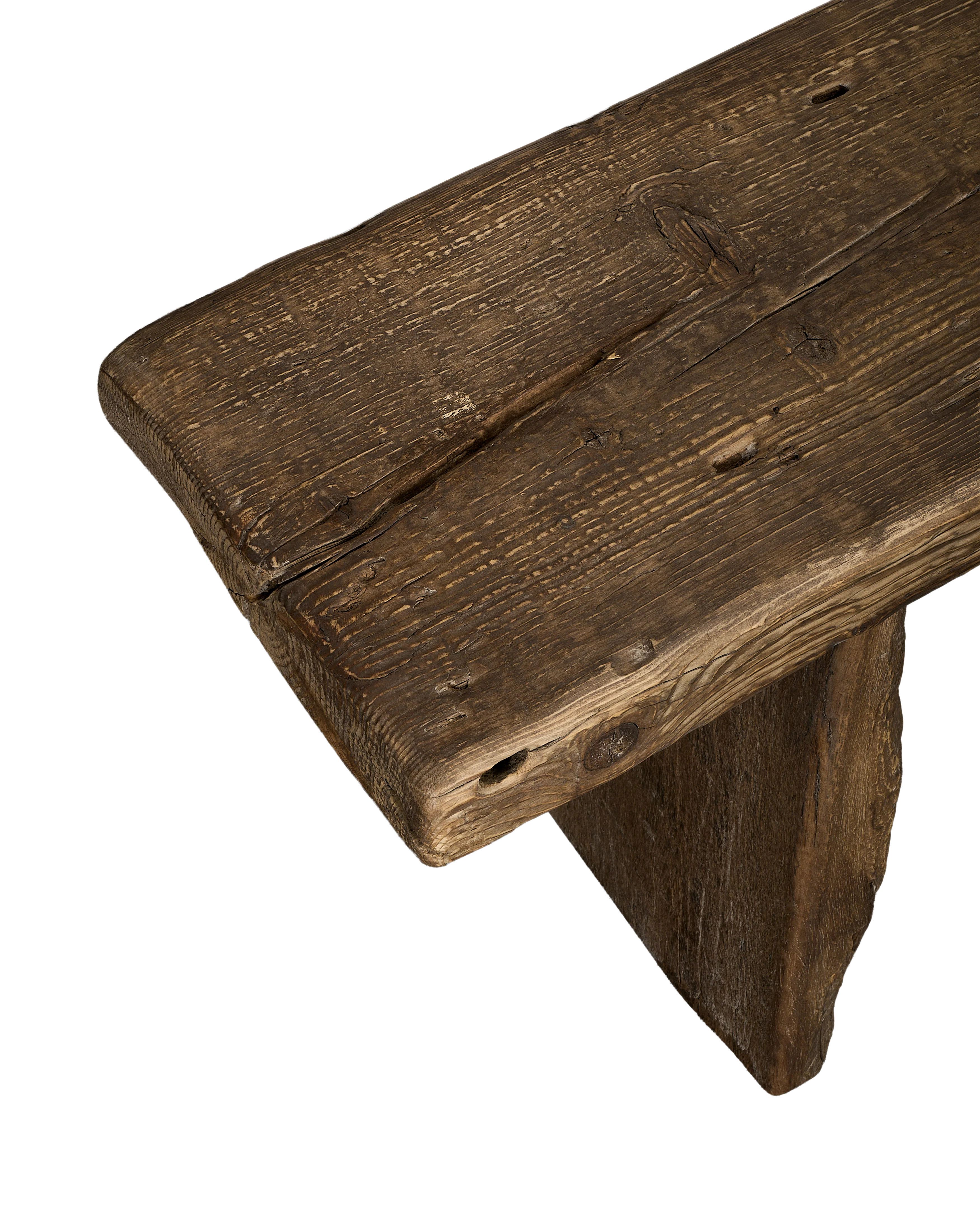Chunky Elm Bench - Natural - Image 6