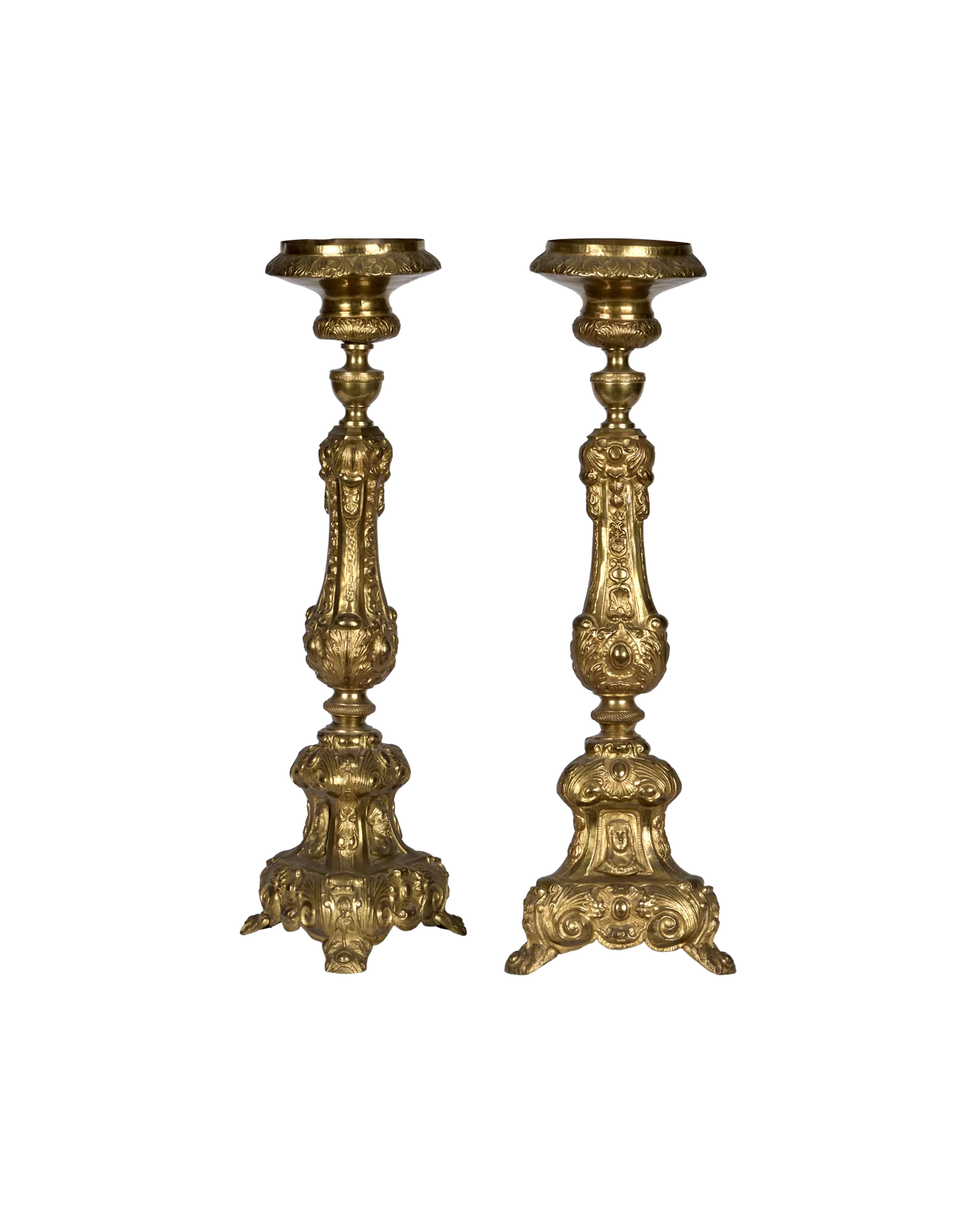 Church Candlestick - Brass