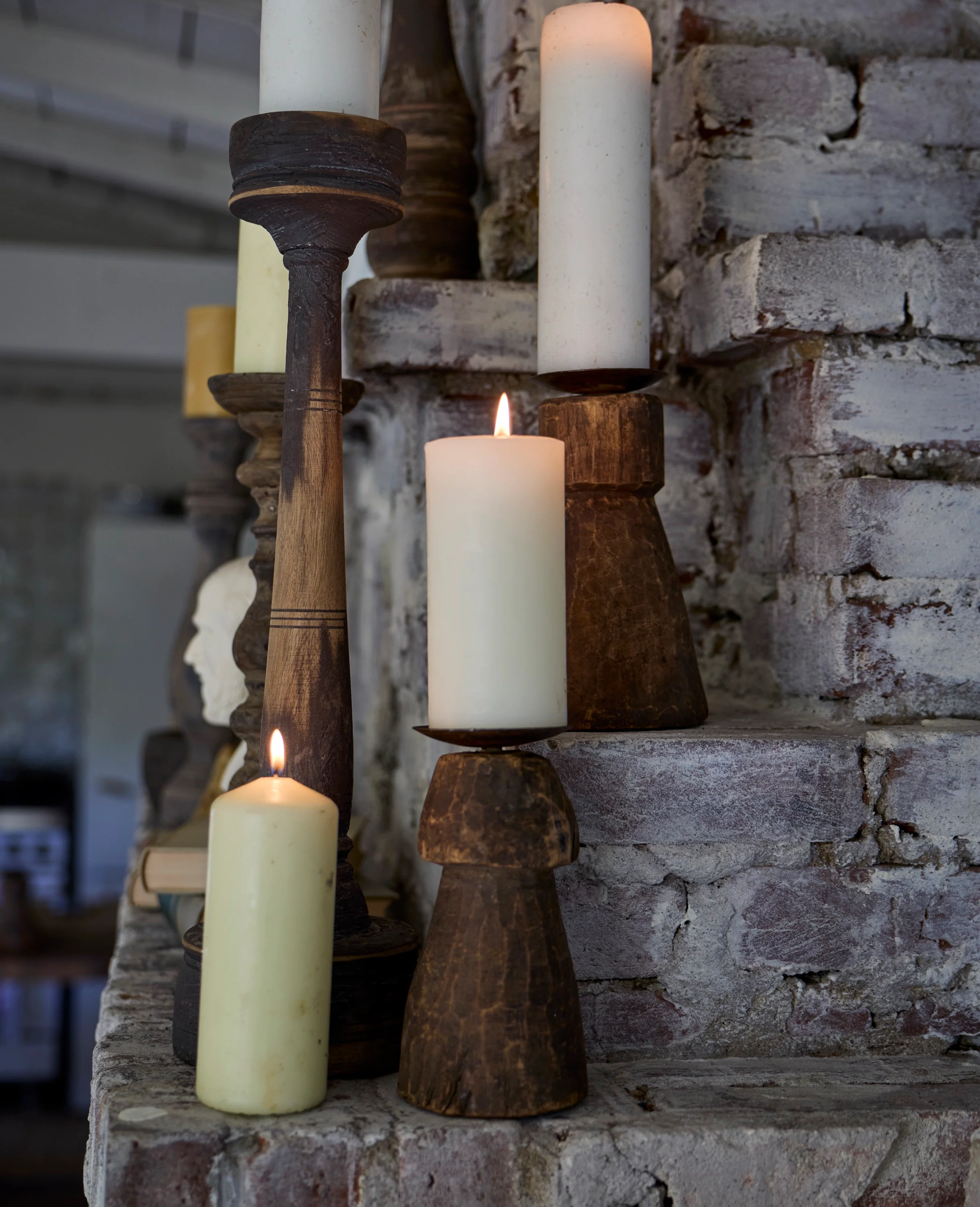 Classic Beeswax Pillar Candle - Ivory - Image 5