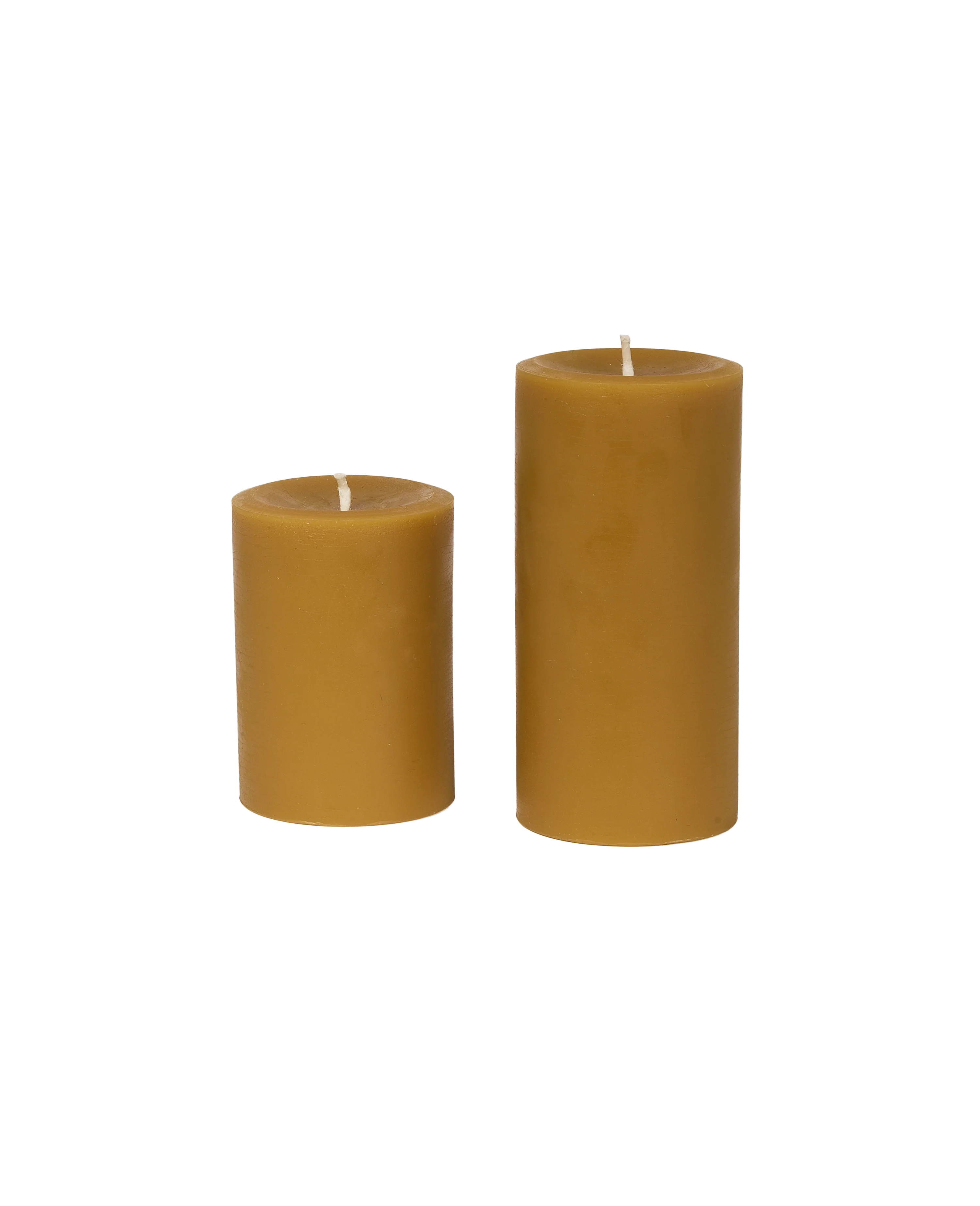 Classic Beeswax Pillar Candle - Natural - Image 4