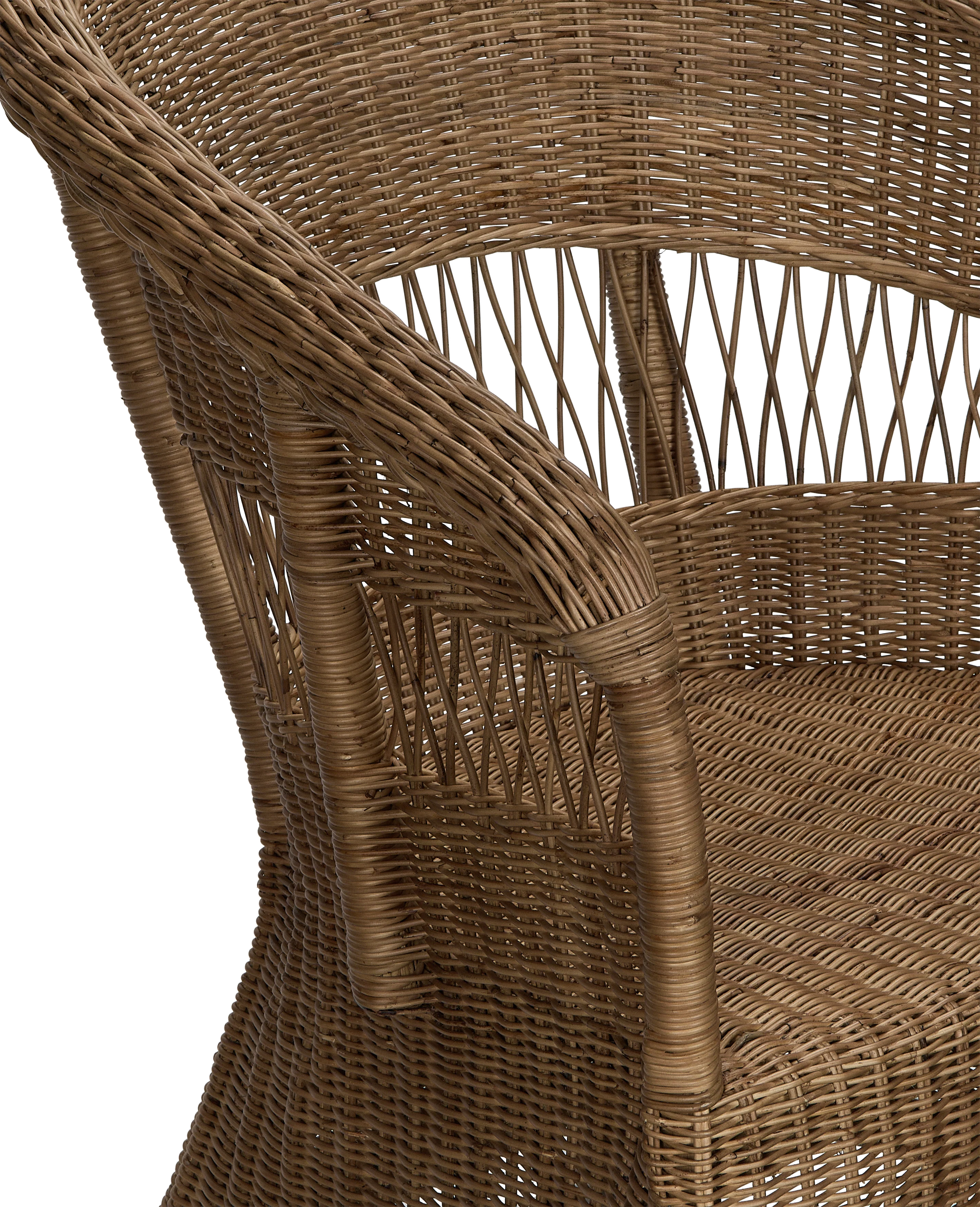 Cradle Rattan Dining Armchair - Image 10