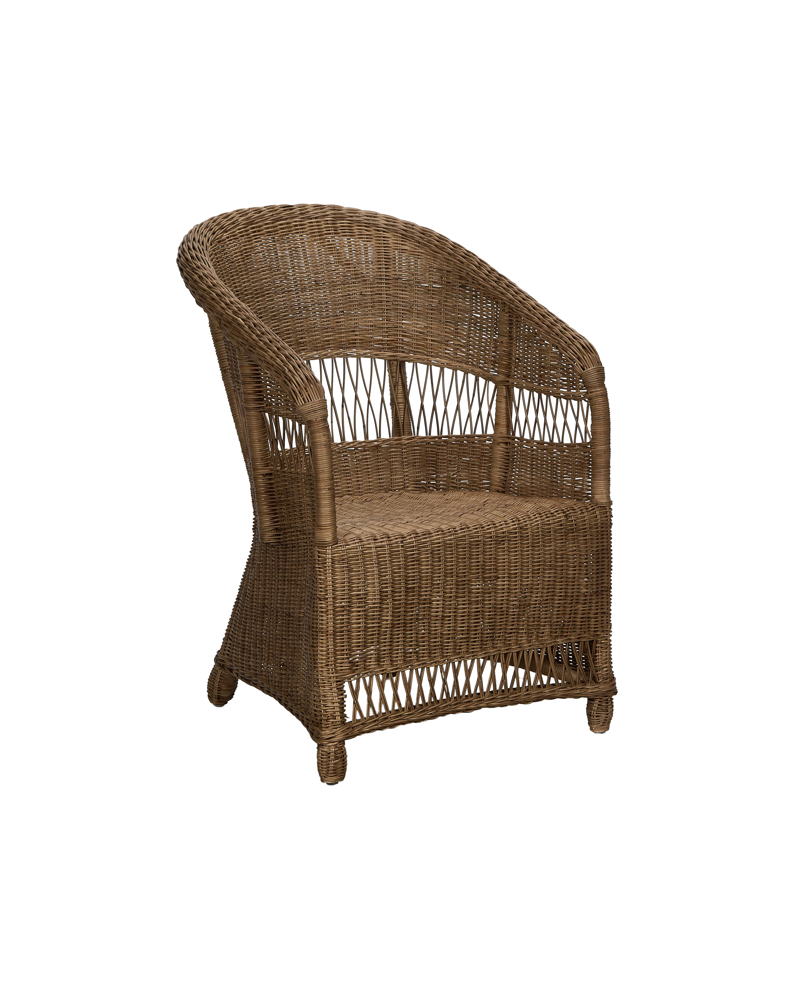Cradle Rattan Dining Armchair - Image 4