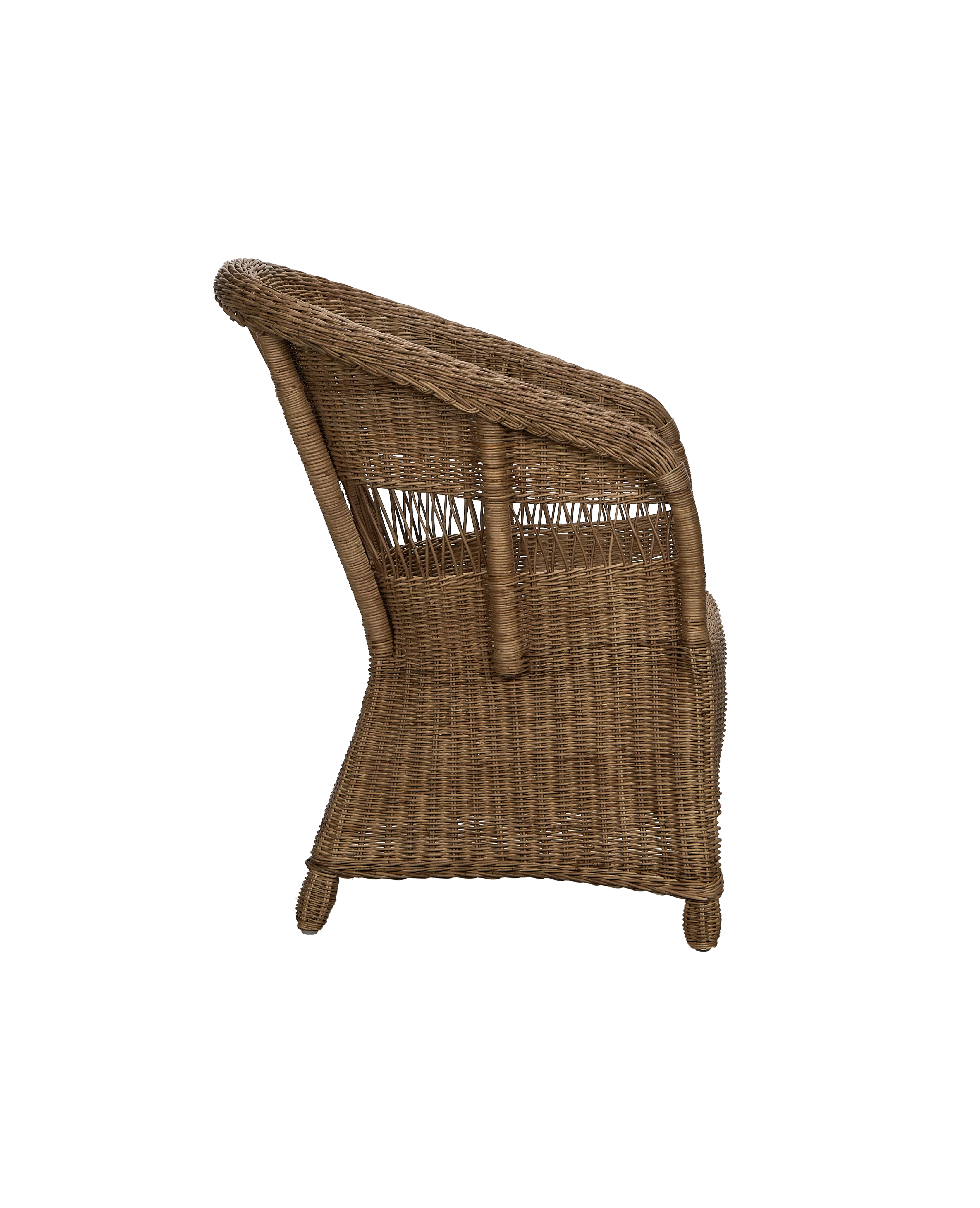 Cradle Rattan Dining Armchair - Image 5