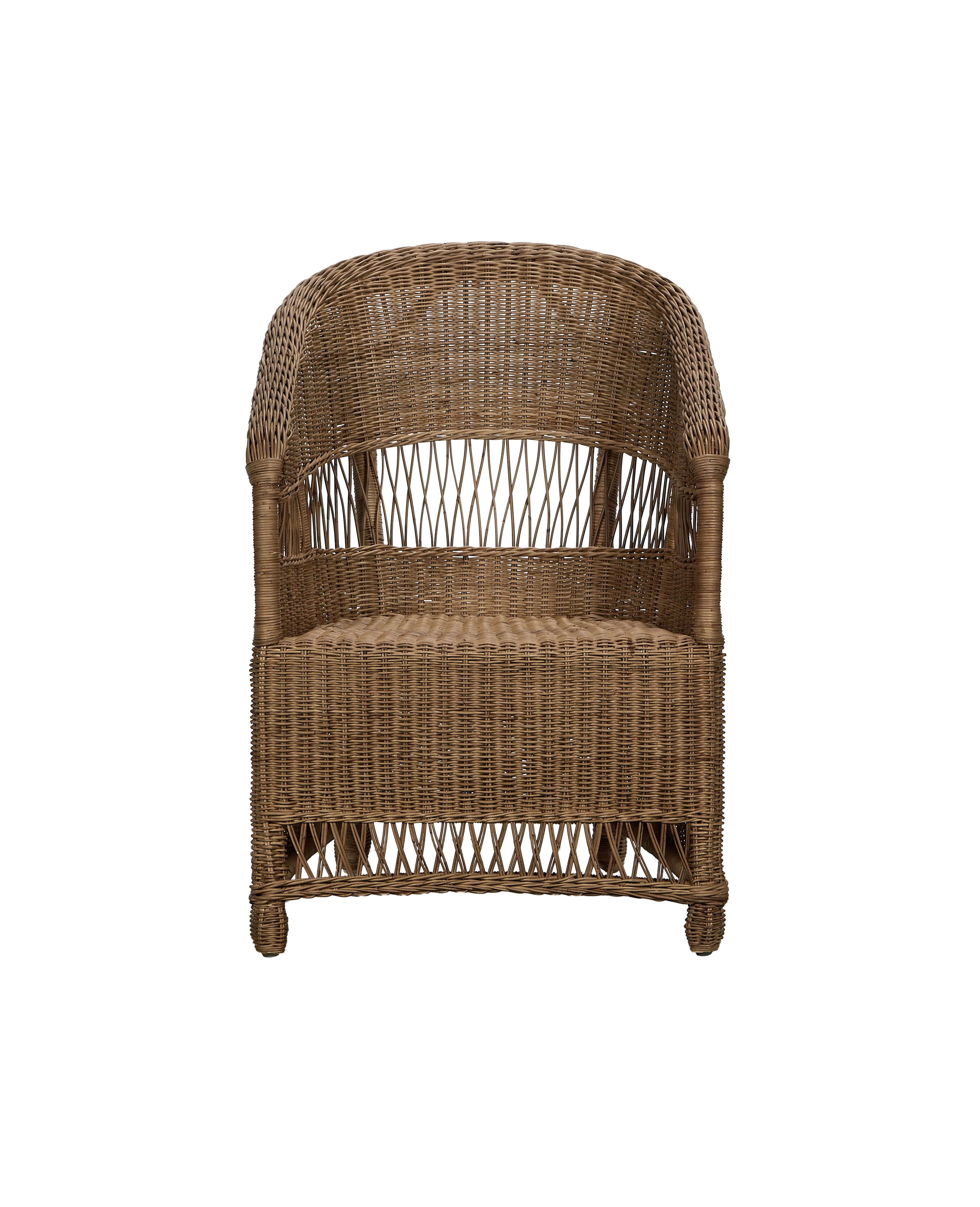 Cradle Rattan Dining Armchair - Image 7