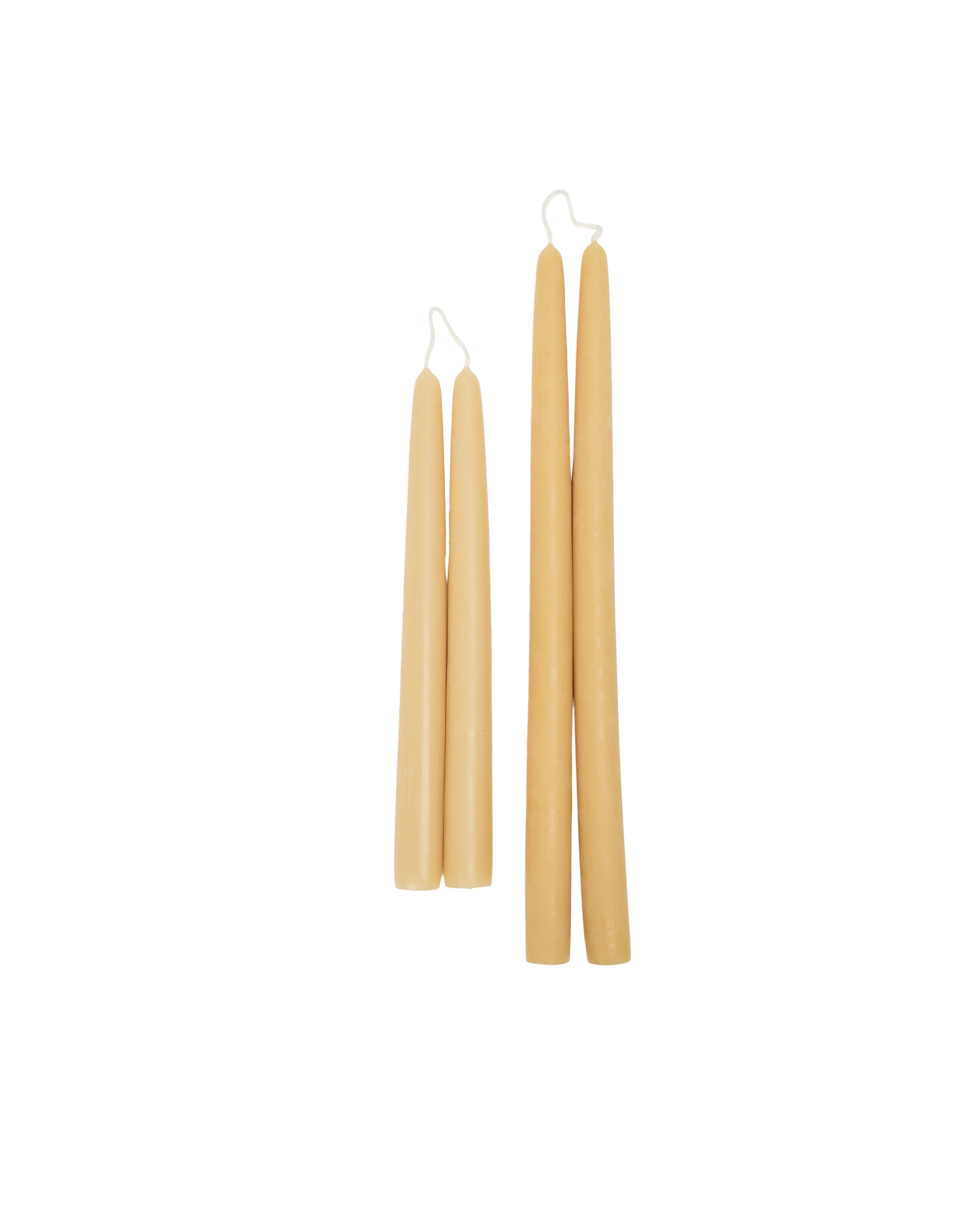 Drippy Beeswax Taper Candle - Natural - Image 3