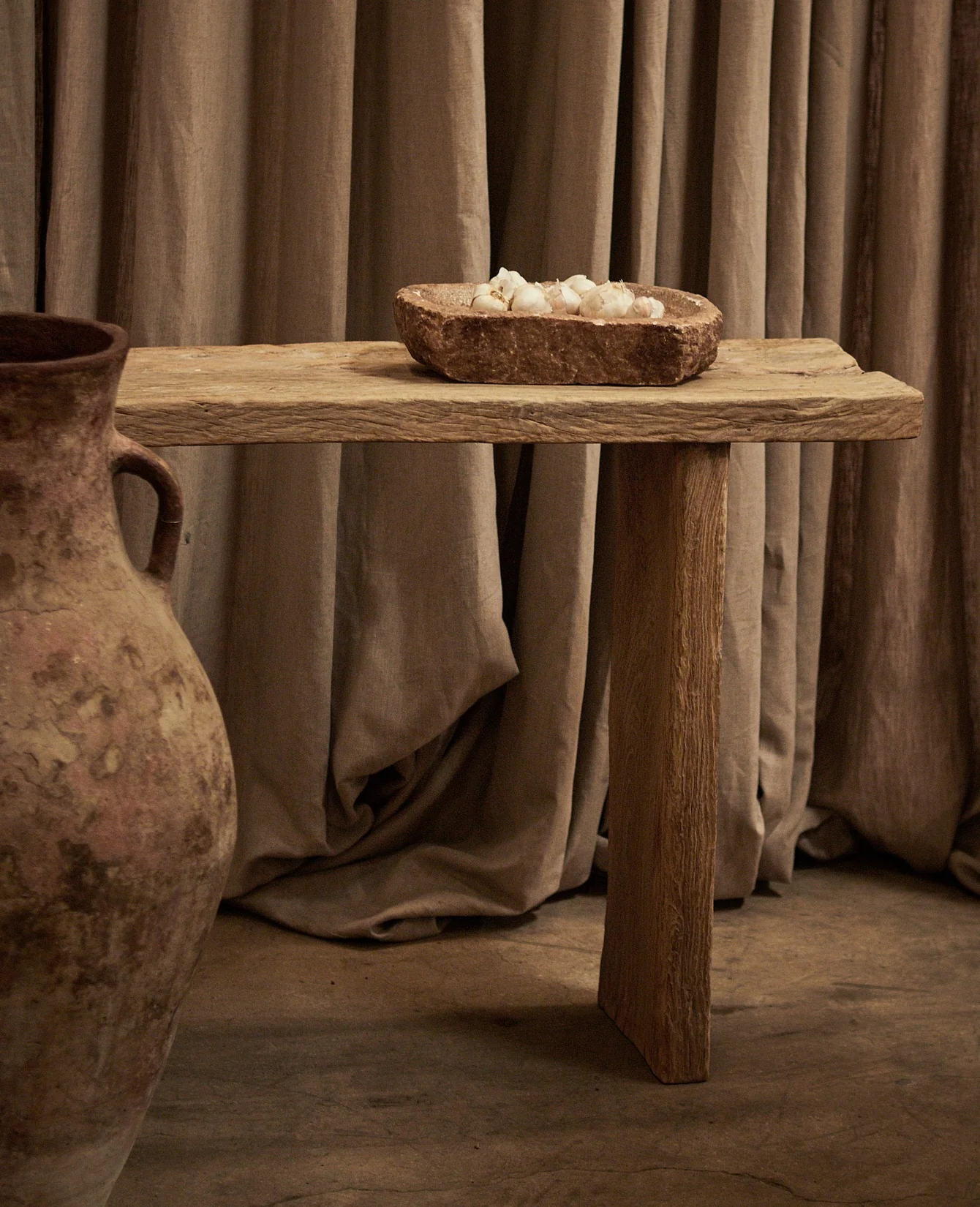 Chunky Elm Console - Antique Finish - Image 3