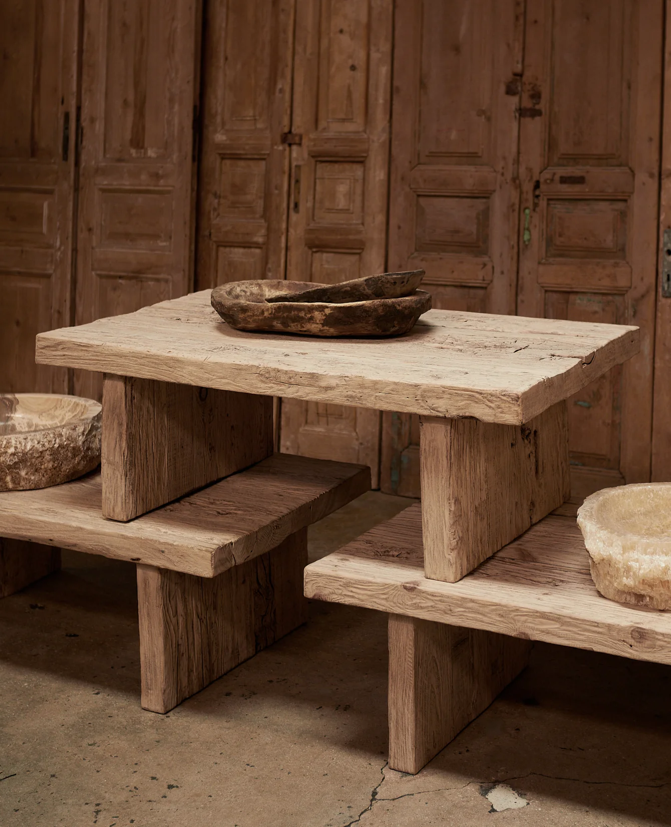 Elm Coffee Table - White Wash - Image 4