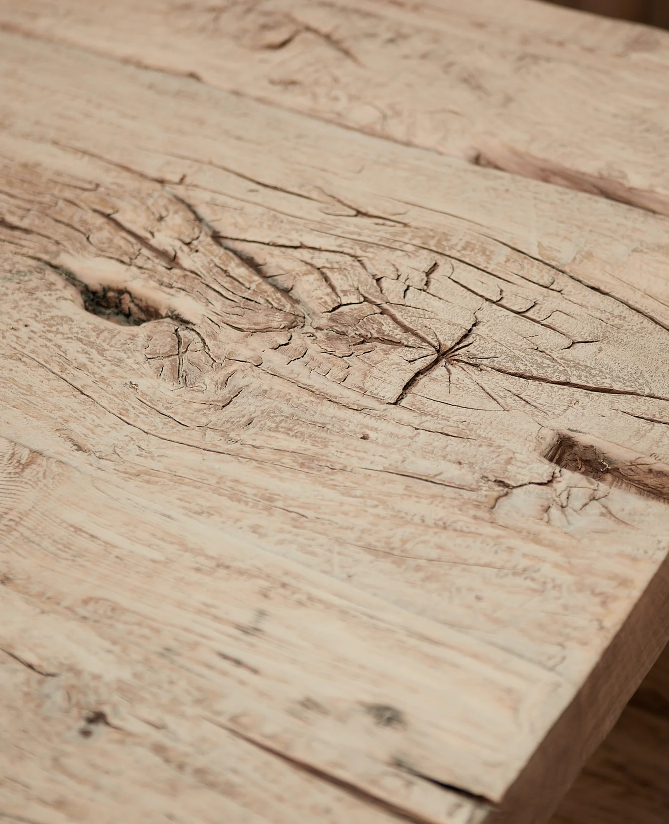 Elm Coffee Table - White Wash - Image 5