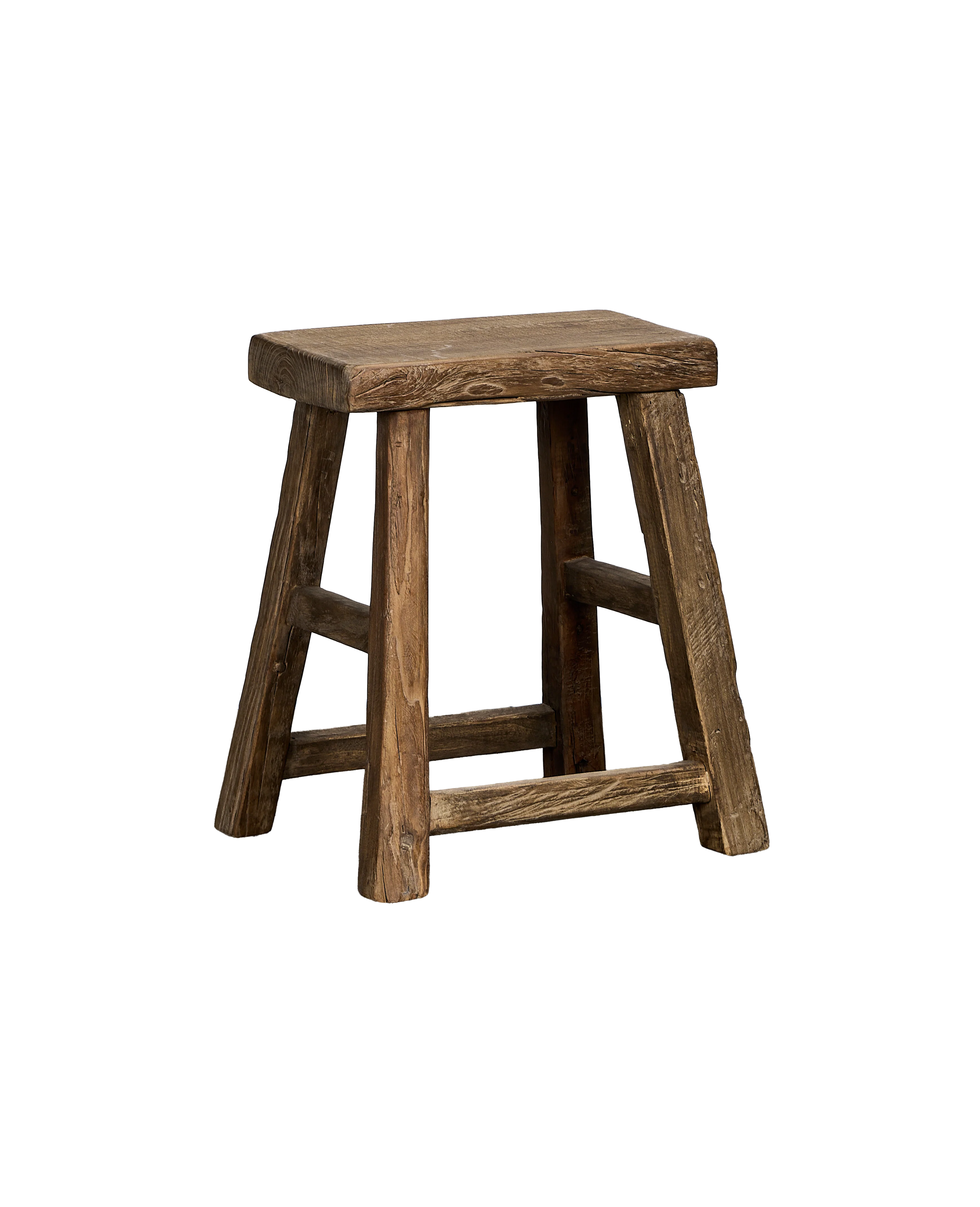 Elm Wood Stool - Natural