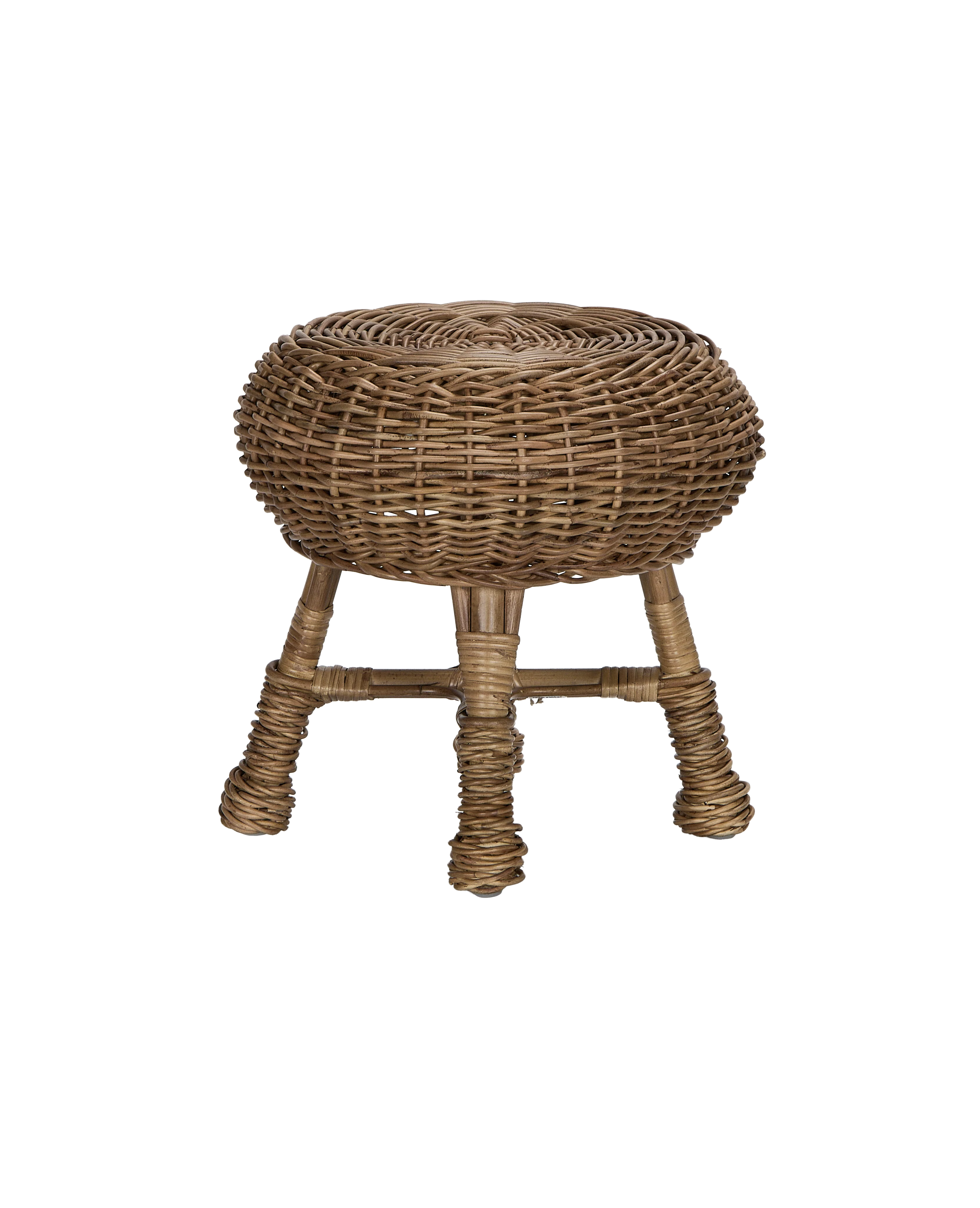Feet Up Rattan Footstool