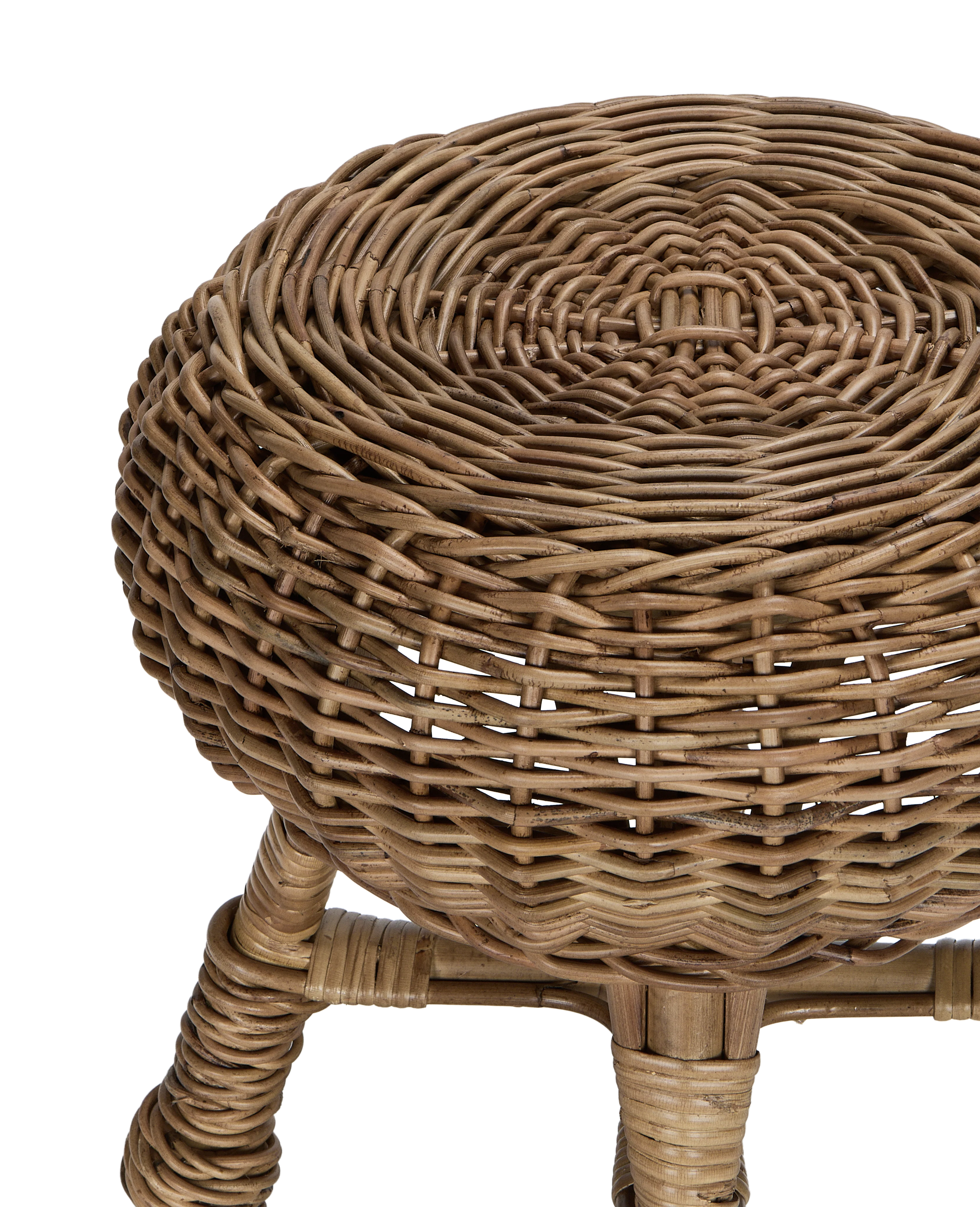 Feet Up Rattan Footstool - Image 3