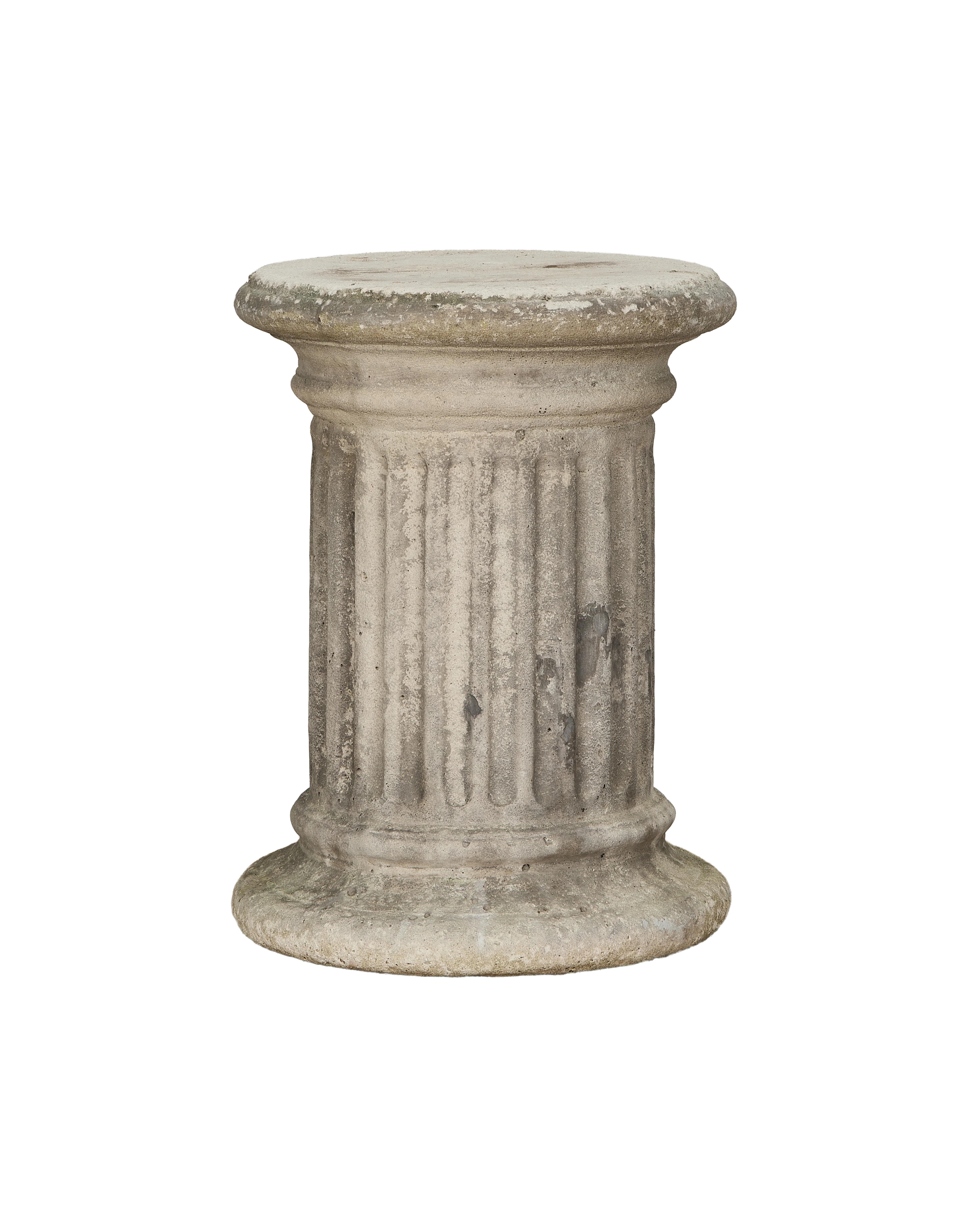 Fluted Stone Garden Pedestal - Image 3