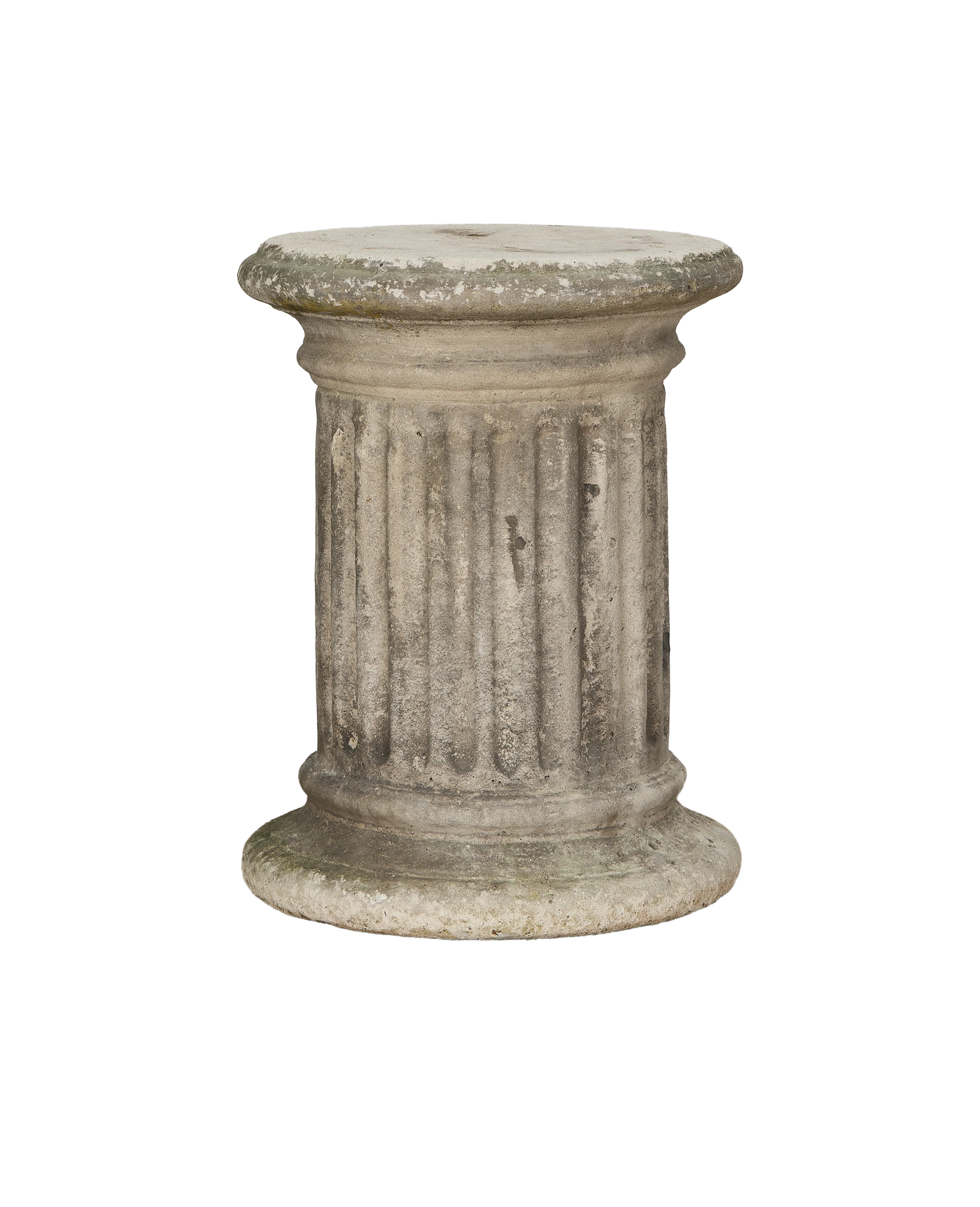 Fluted Stone Garden Pedestal - Image 4