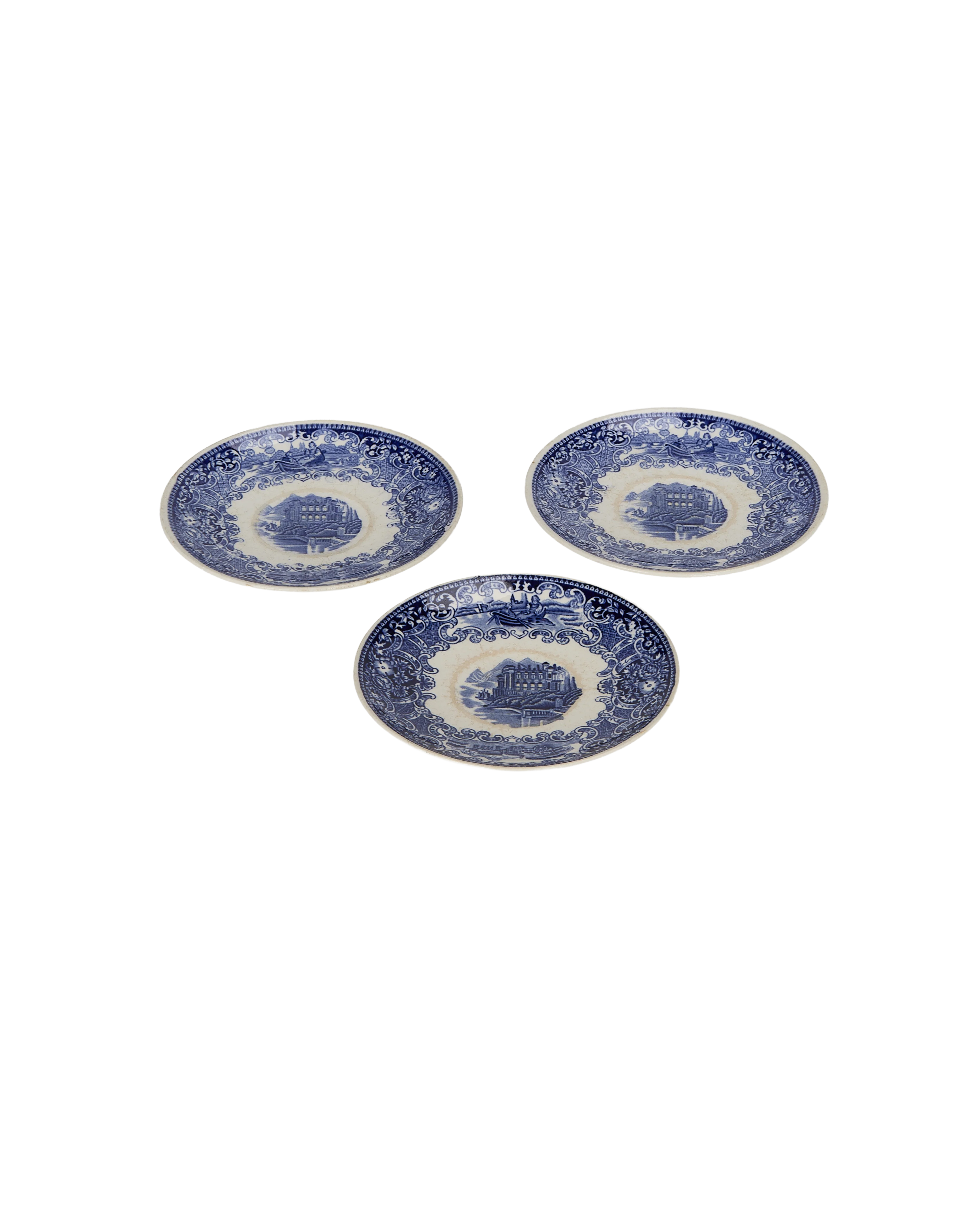French Bleu Motif Plate - Image 2