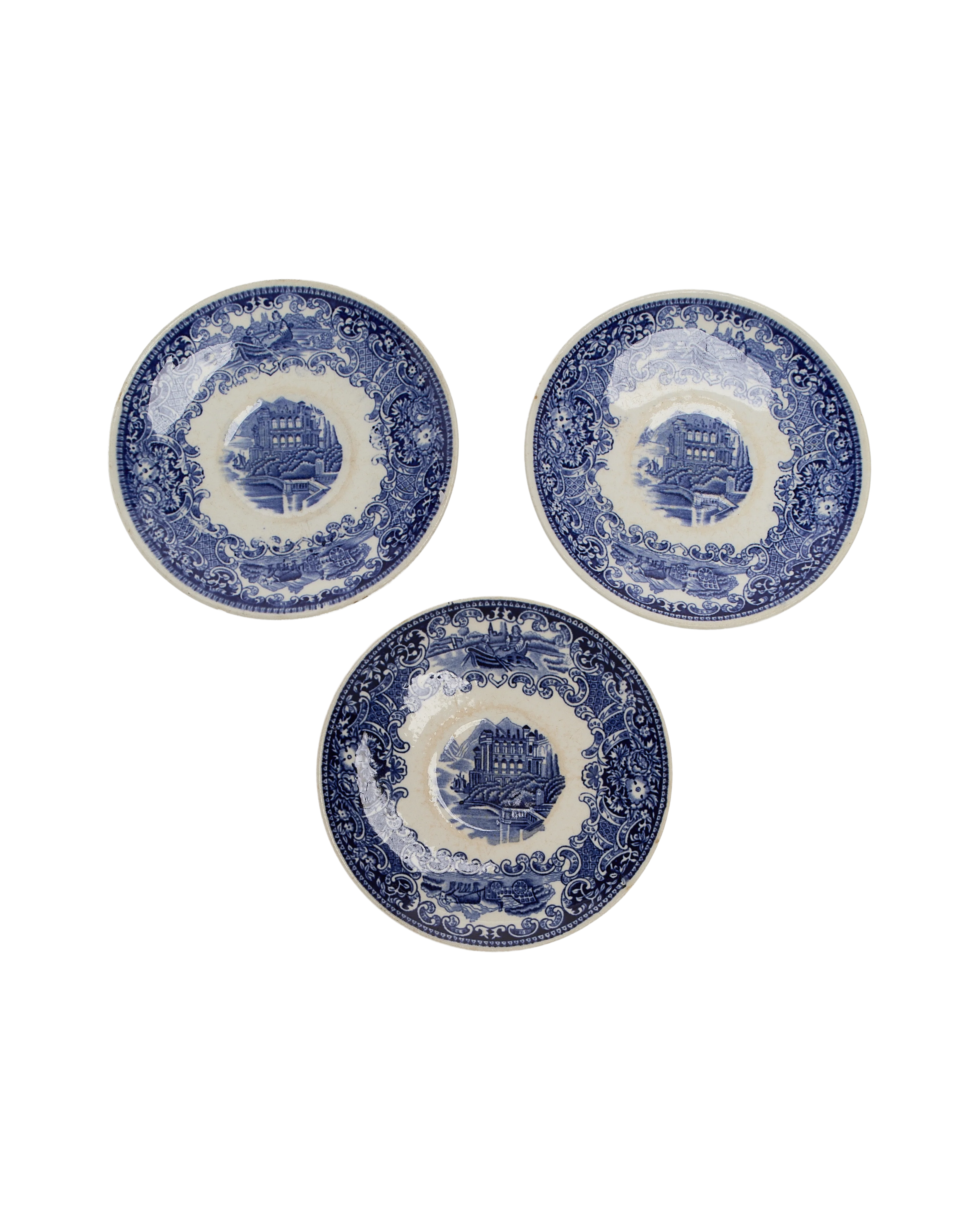 French Bleu Motif Plate - Image 3