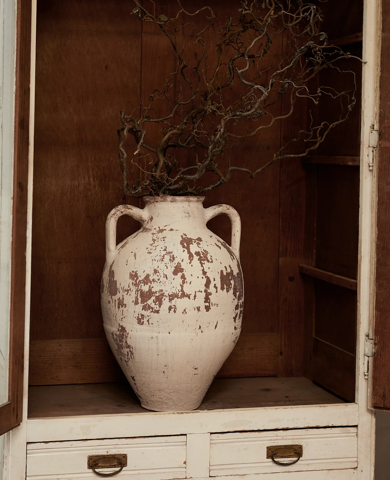 Two Handle Pot - White Wash - Image 3
