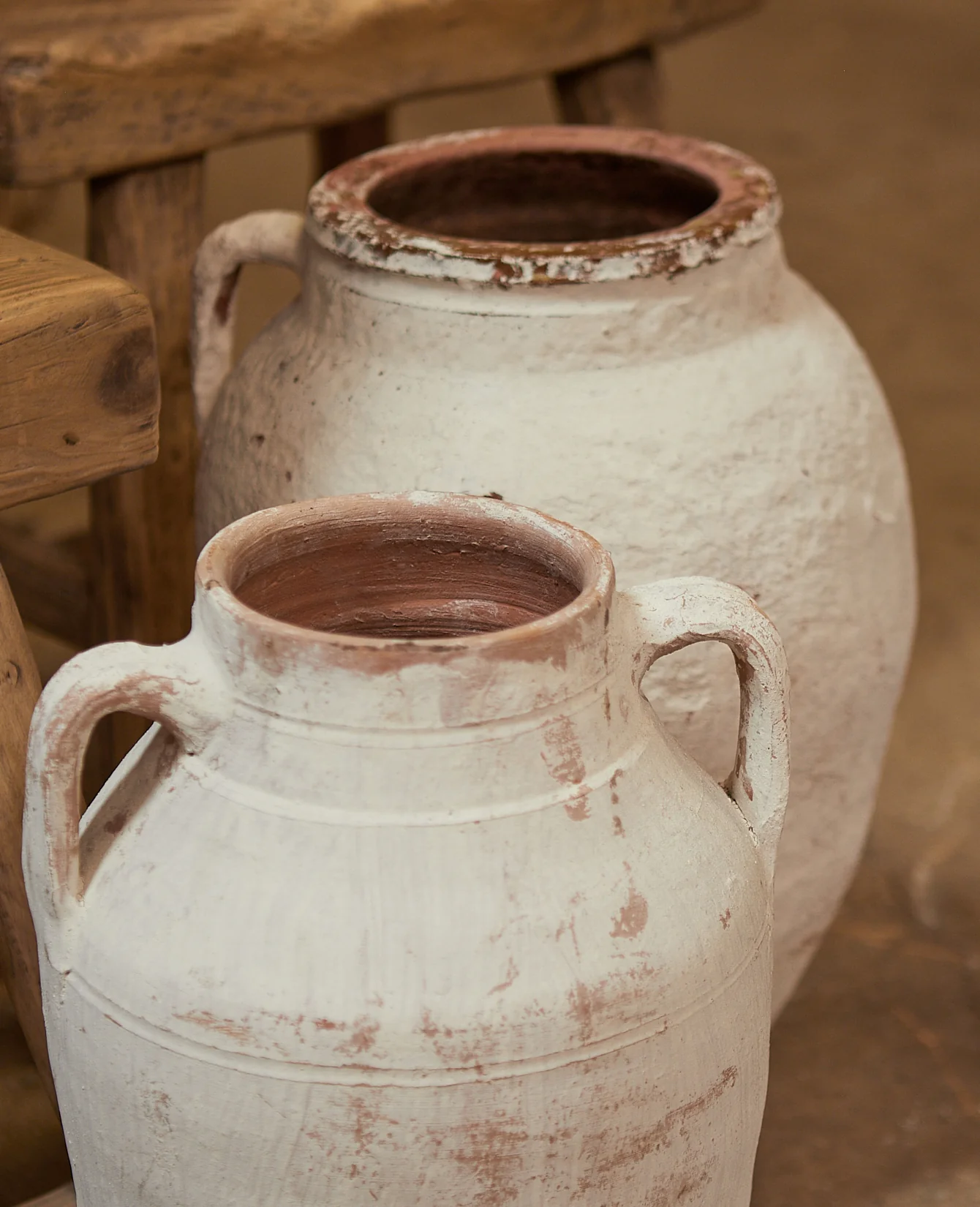 Two Handle Pot - White Wash - Image 5