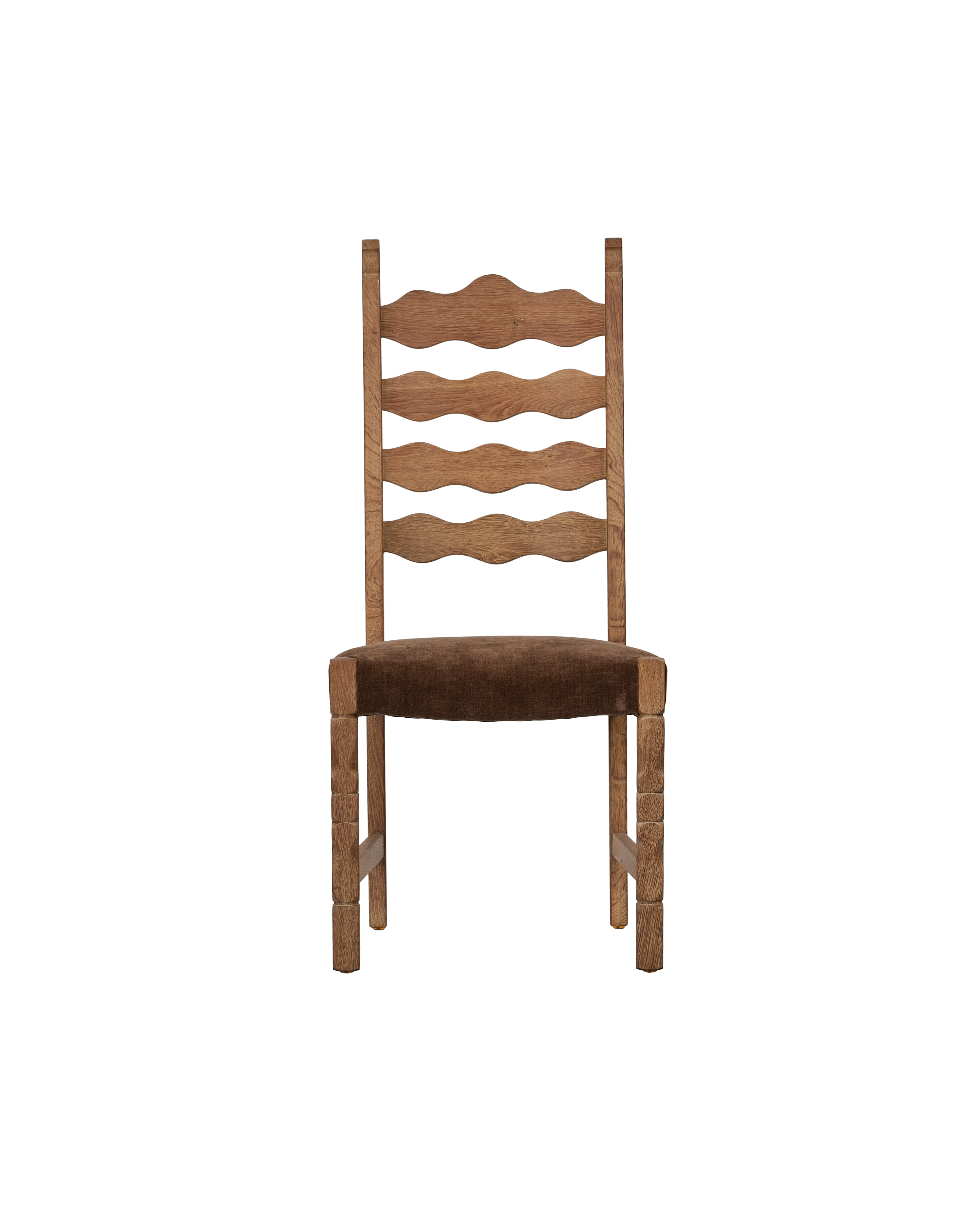 Henning Chair - Scallop Chocolate Suede - Image 3