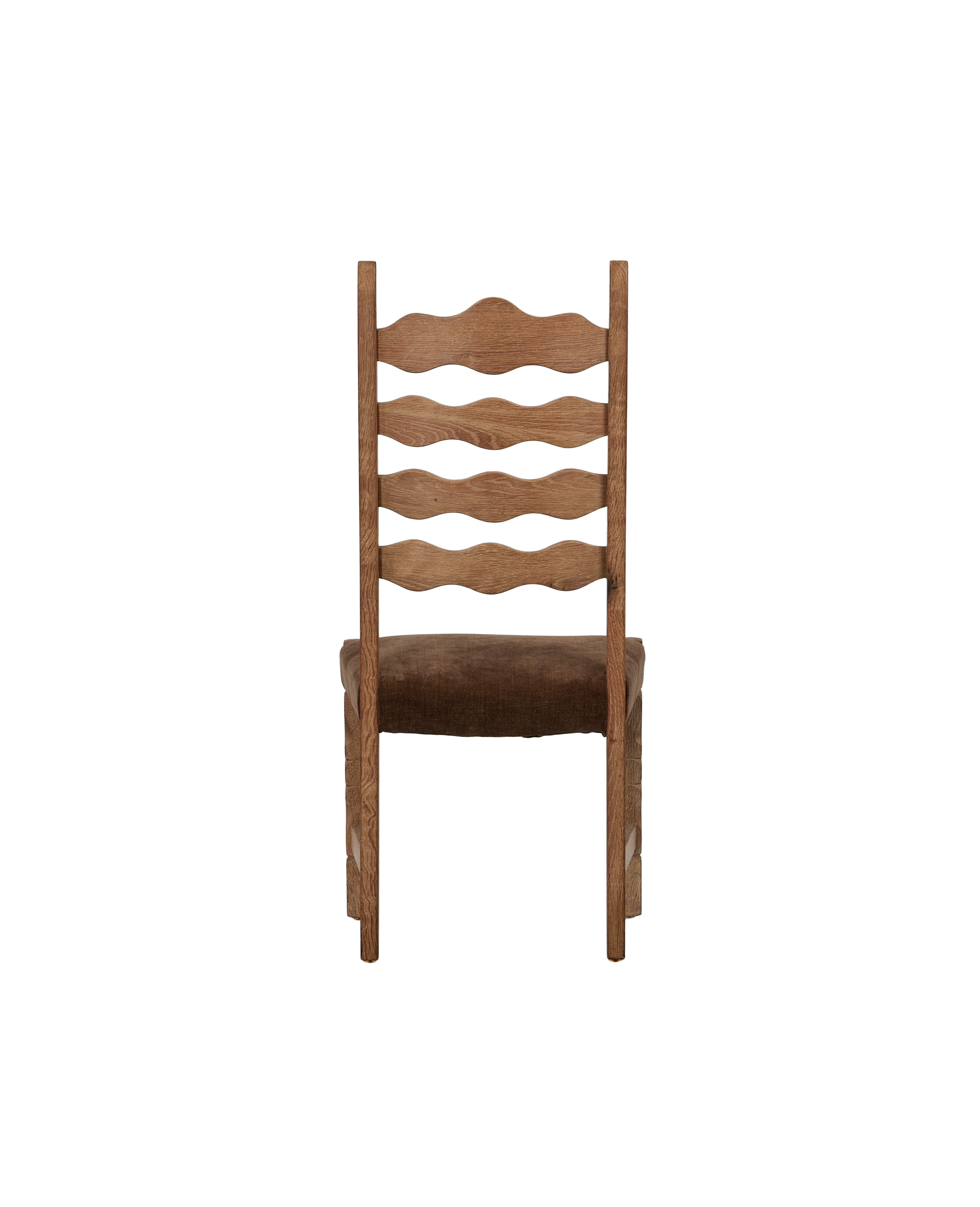 Henning Chair - Scallop Chocolate Suede - Image 5