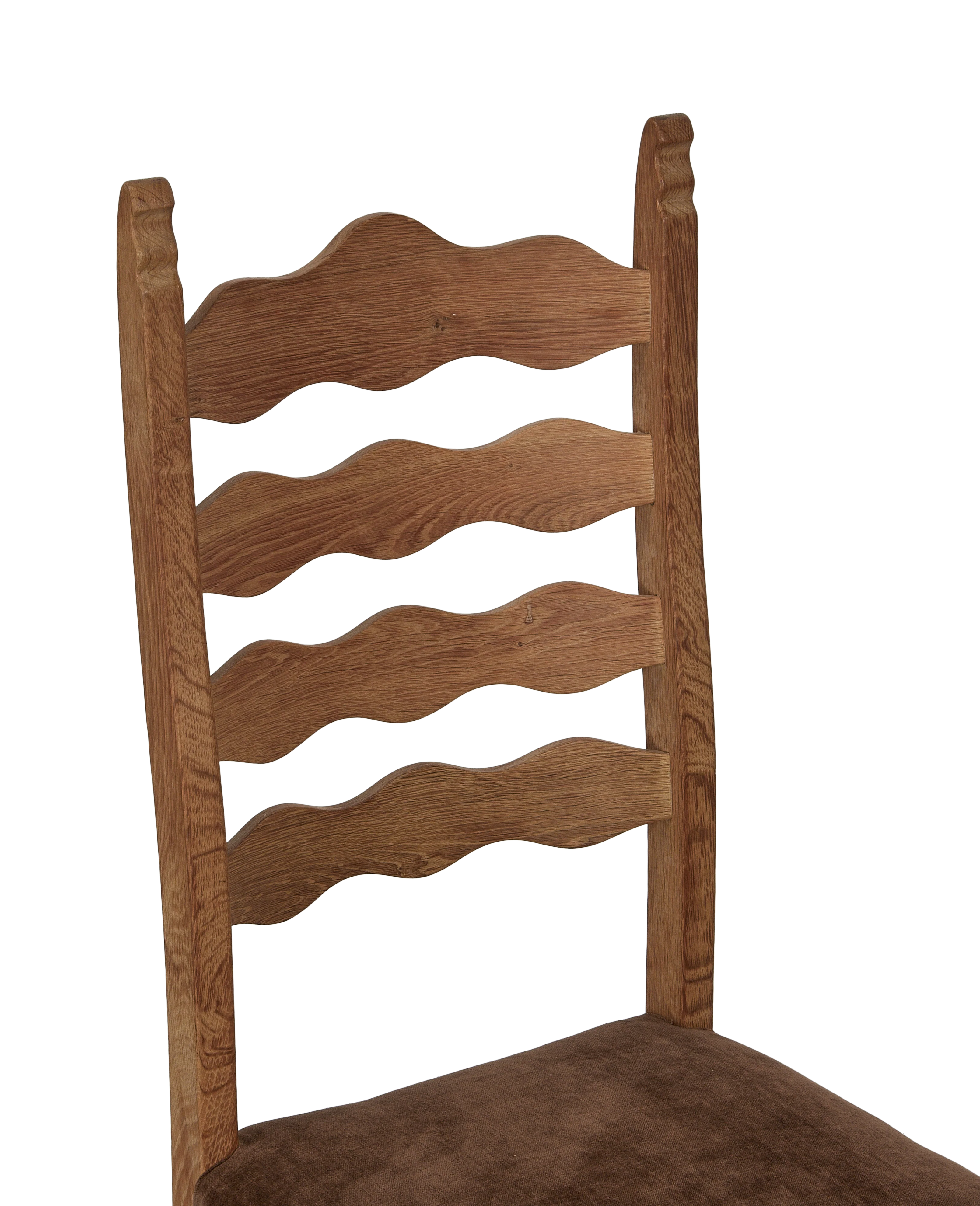 Henning Chair - Scallop Chocolate Suede - Image 6