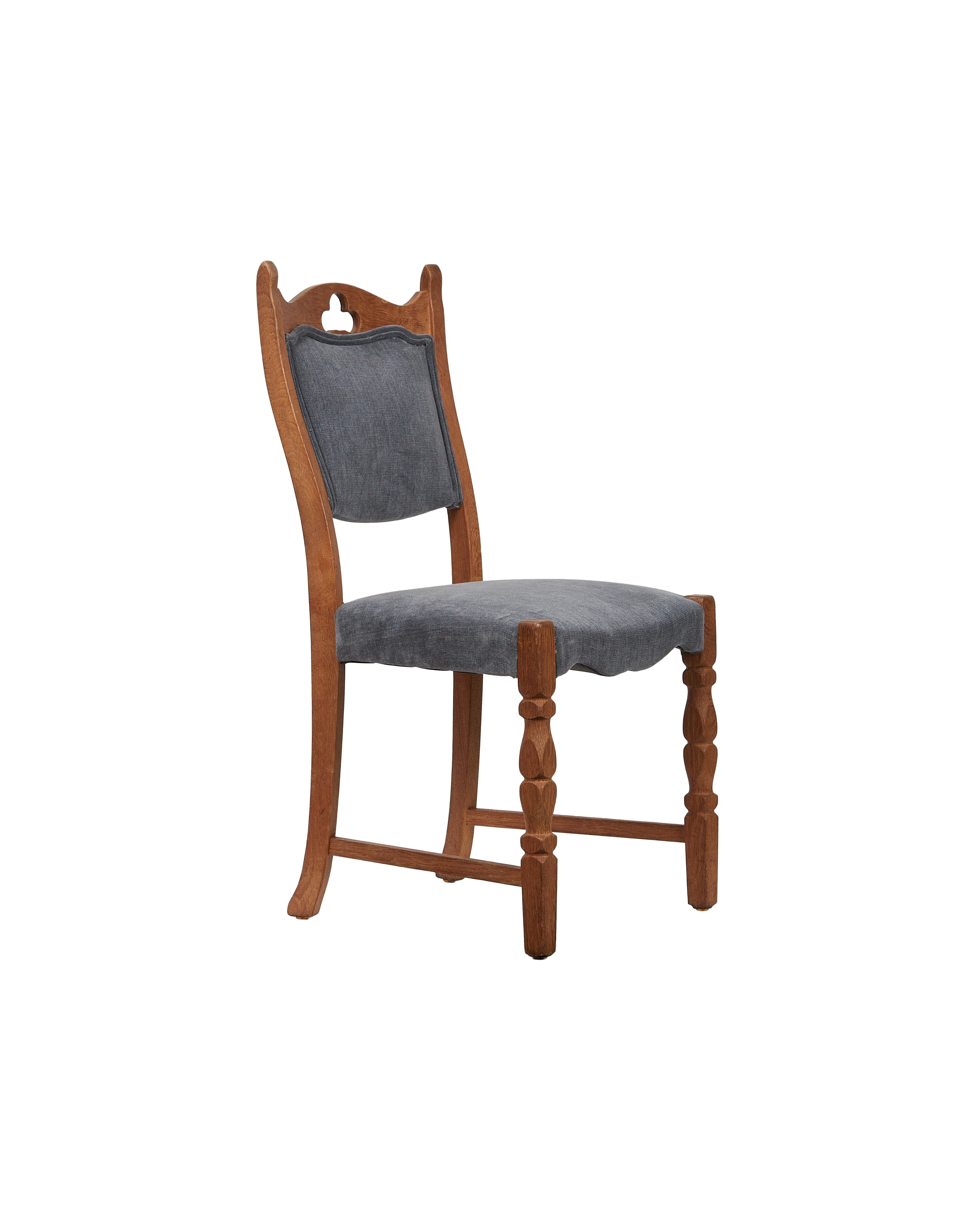 Henning Style Chair - Cut Clover Dusty Blue