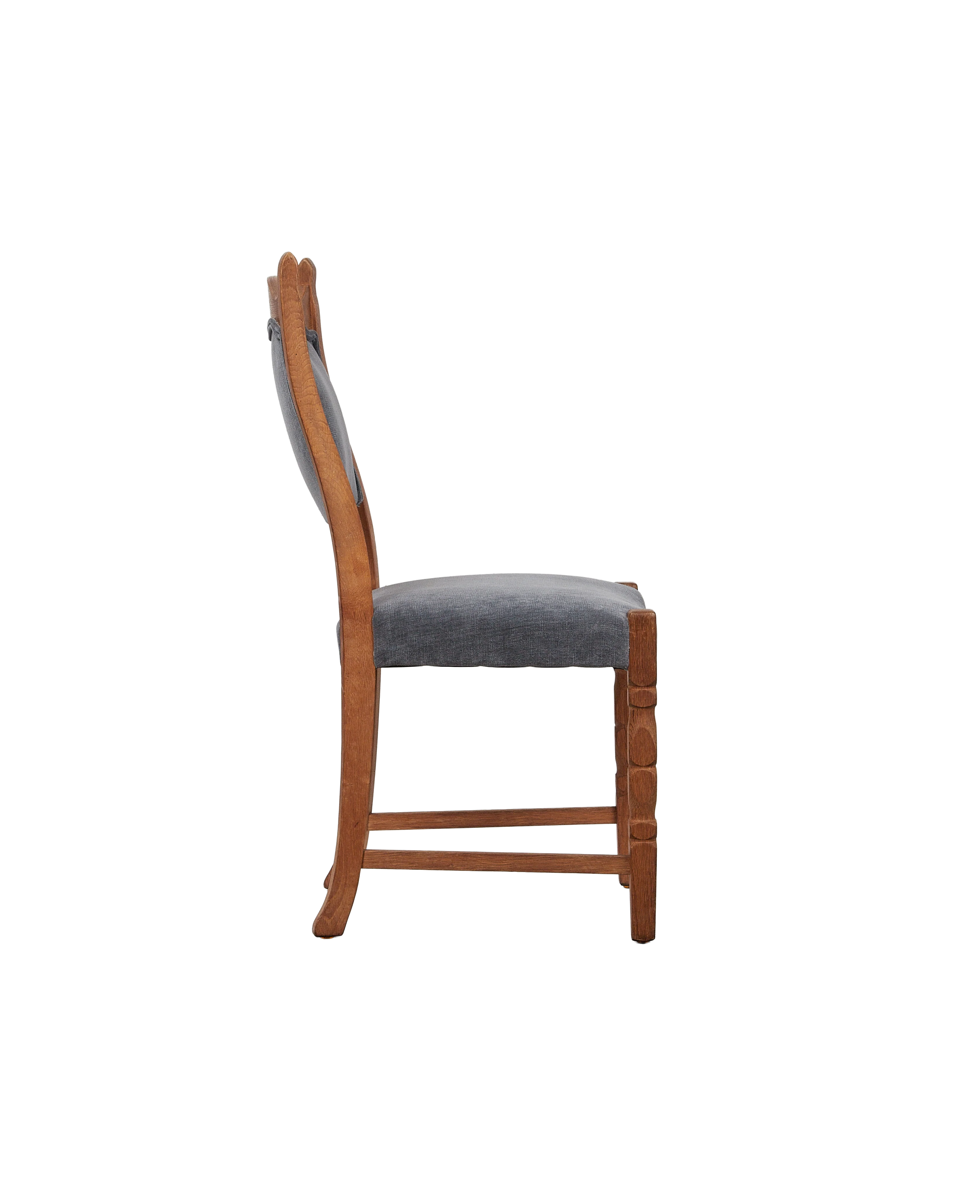 Henning Style Chair - Cut Clover Dusty Blue - Image 4