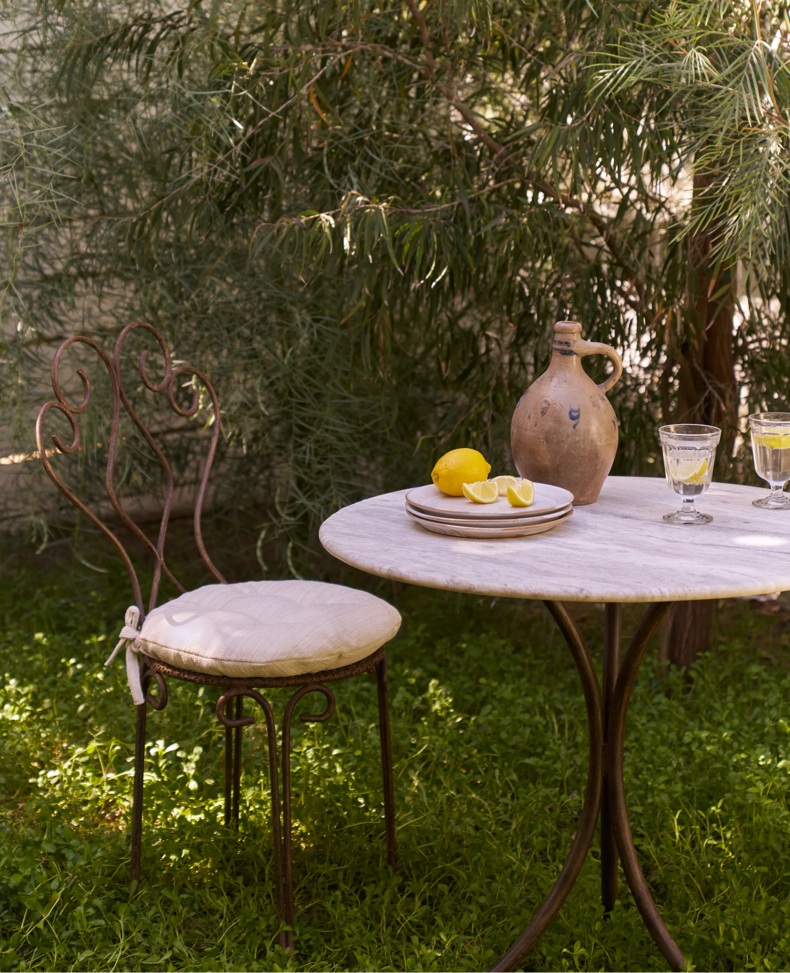 L'Amour Marble Bistro Table - Ash - Image 6