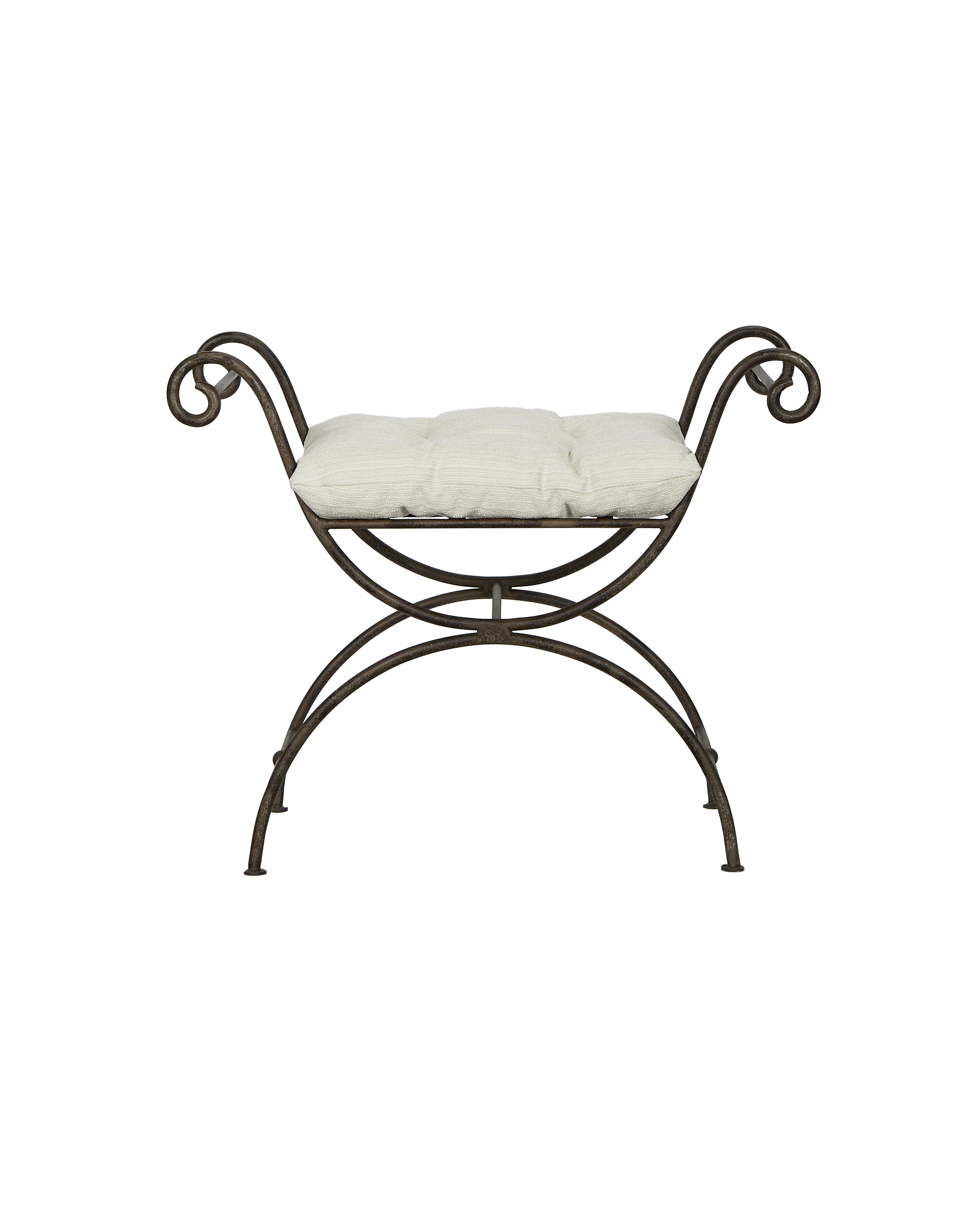 Lyon Vanity Stool - Creme - Image 2